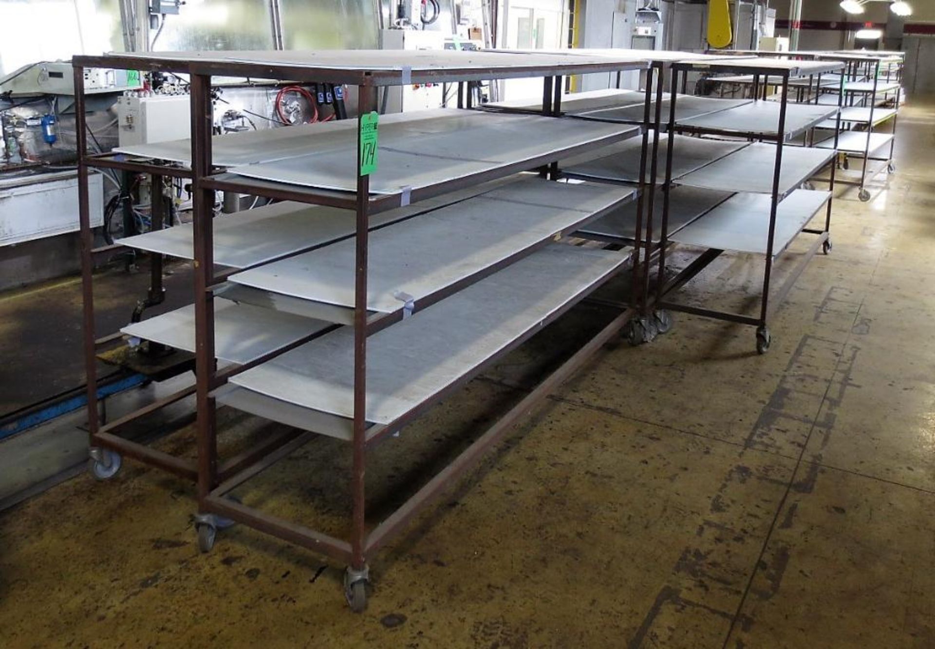 (18) Shelf Carts 2' X 9' X 62" Tall.**Lot Located at 2395 Dakota Drive, Grafton, WI 53024**