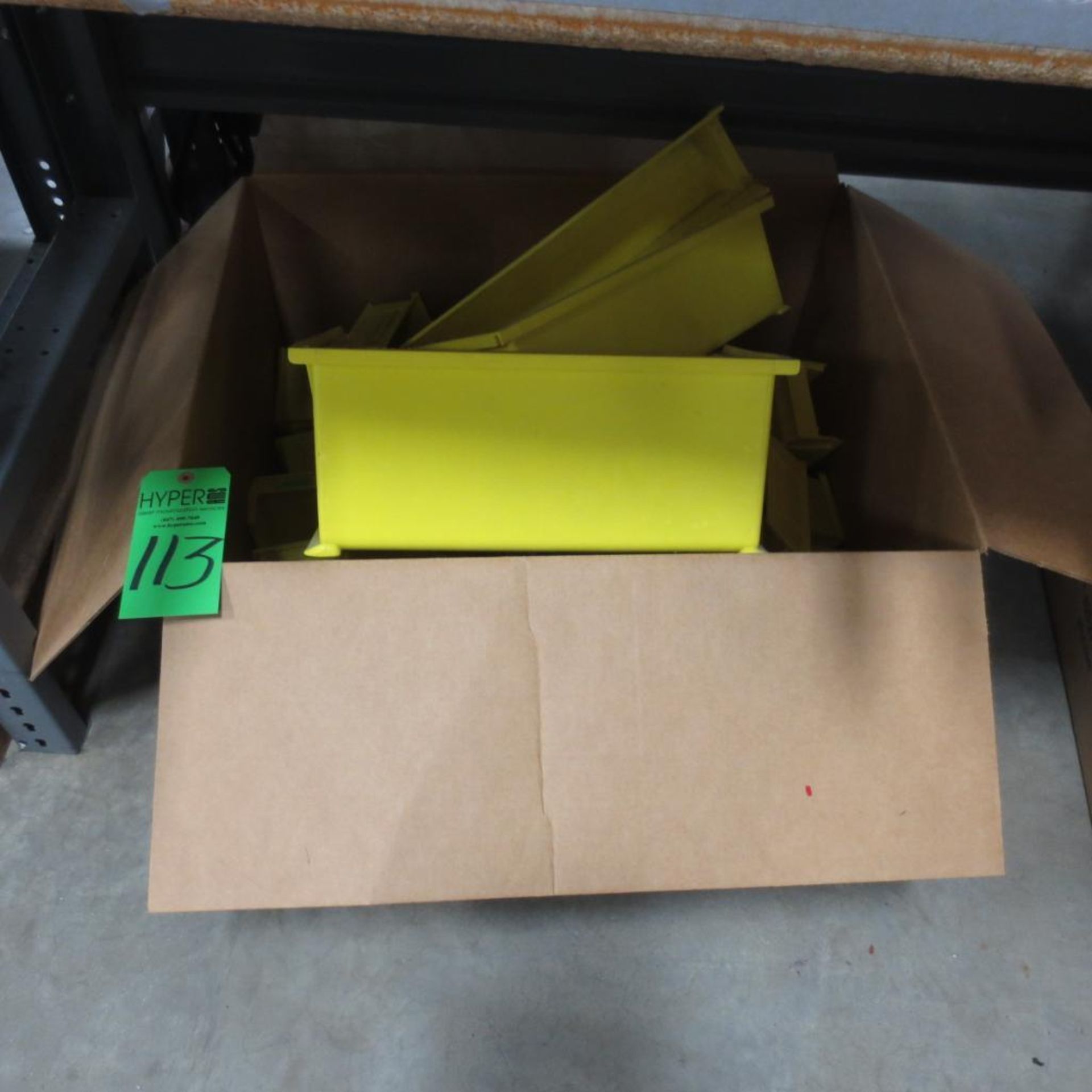 Yellow Plastic Parts Bins.**Lot Located at 2395 Dakota Drive, Grafton, WI 53024**