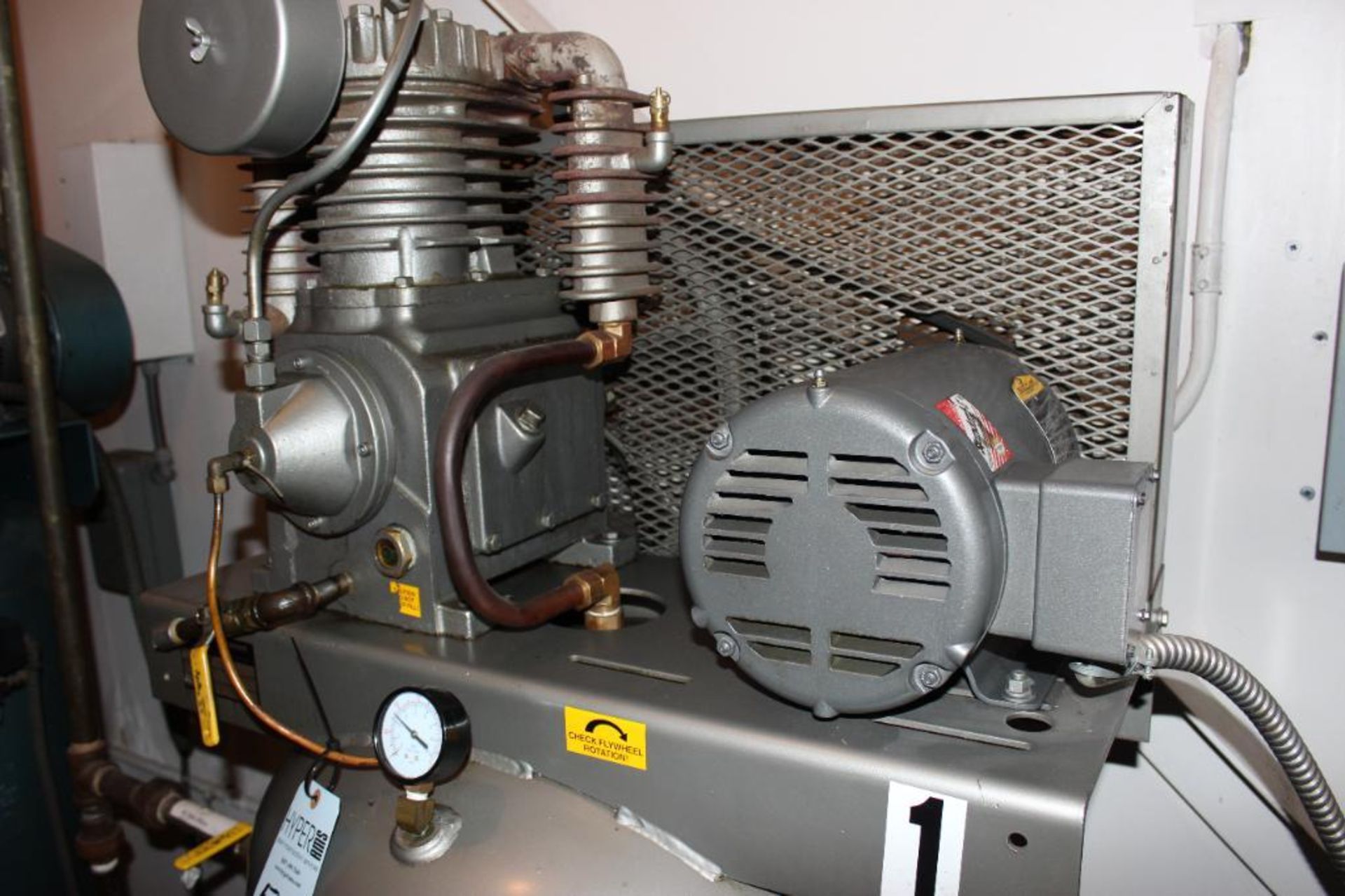 Industrial Series model C1523E80V 3ph 230v vertical tank air compressor s/n 1000-2891 - Image 2 of 4
