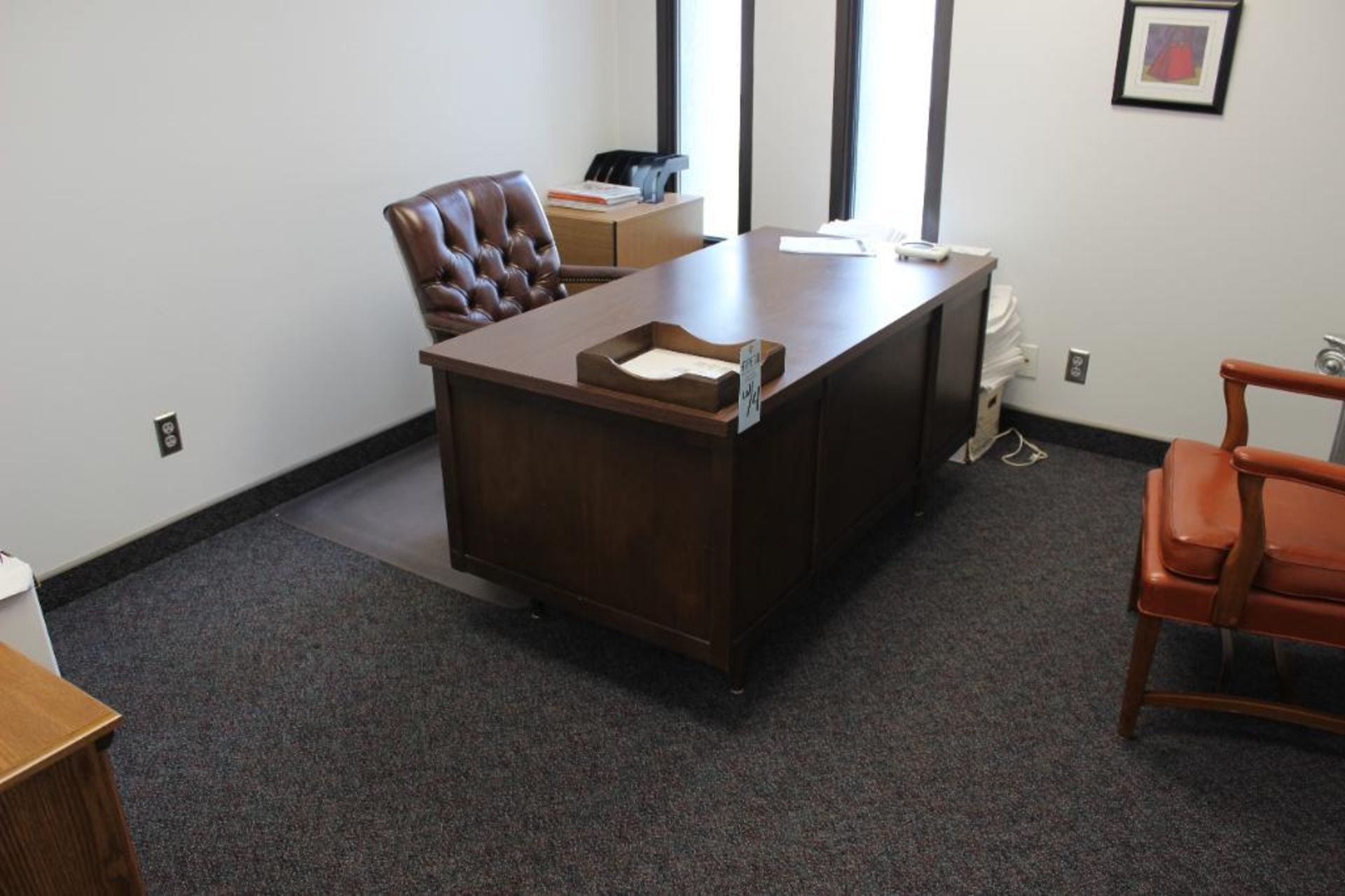 2 offices includes 3 desks, 6 chairs, 2- 4 drawer file cabinets & Dell monitors - Image 7 of 10