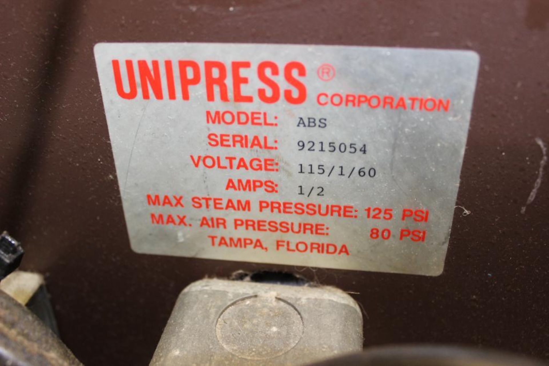 Unipress model ABS duo steam station s/n 9215054 - Image 4 of 5