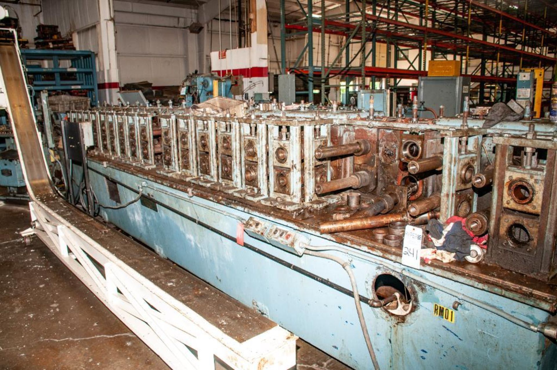 Rafter Machine Co. Roll Former, s/n 2592, 20 Stand, 4 Stands Partially Disassembled, Approx. 2.17" S