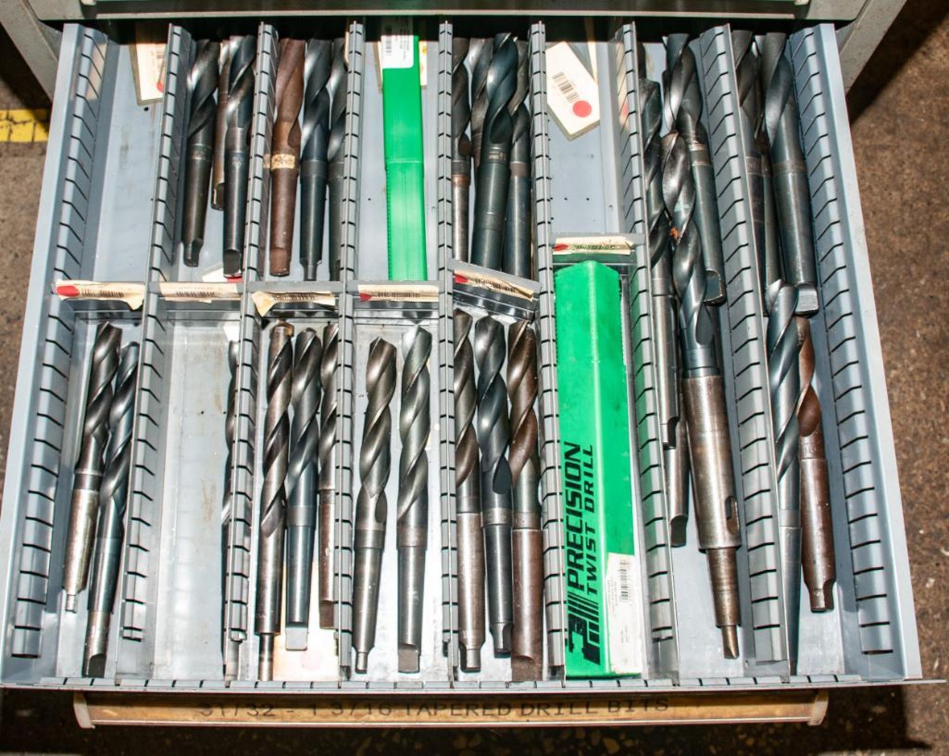 Stanley Vidmar Cabinet 11-Drawer w/ contents. Metric Carbide End Mills, Counter Sinks, Deburrer Coun - Image 11 of 12