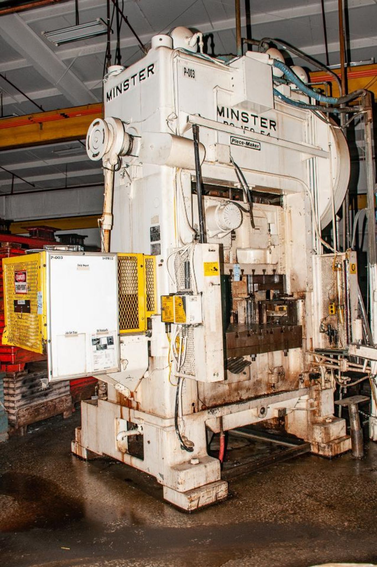 Minster Piece Maker, P2-150-54, s/n P2-150-17810, 150 Ton, 45-90 Strokes/Min, 6" Stroke, 4" Slide Ad