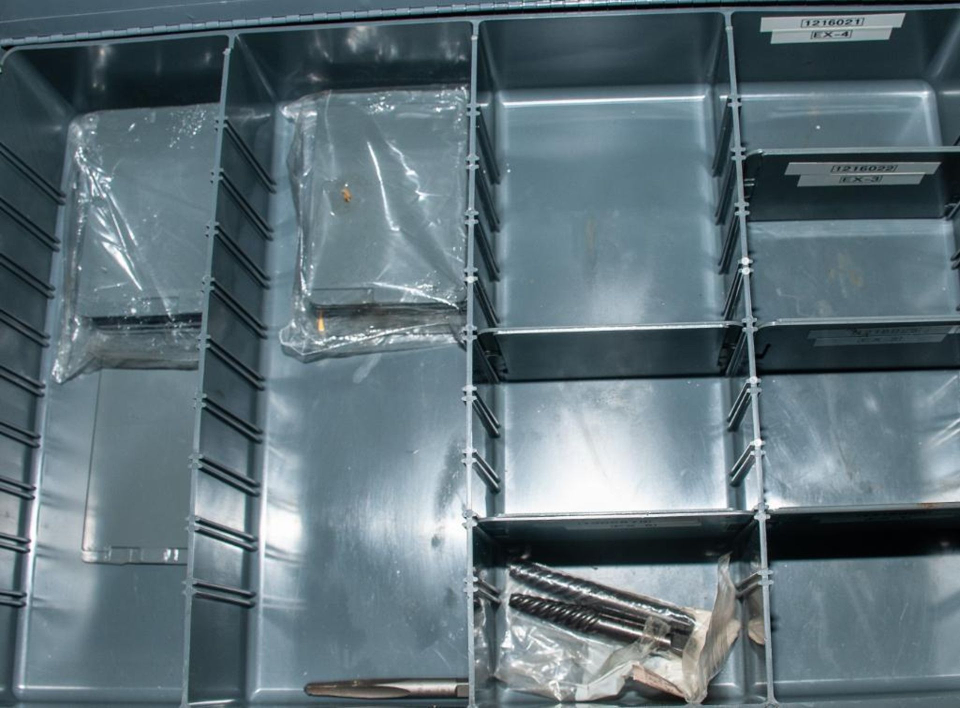 (3) Stacked 4_drawer Cabinets & Contents, Screw Extractors, Metric Allen Keys, O-Rings, Internal and - Image 12 of 13