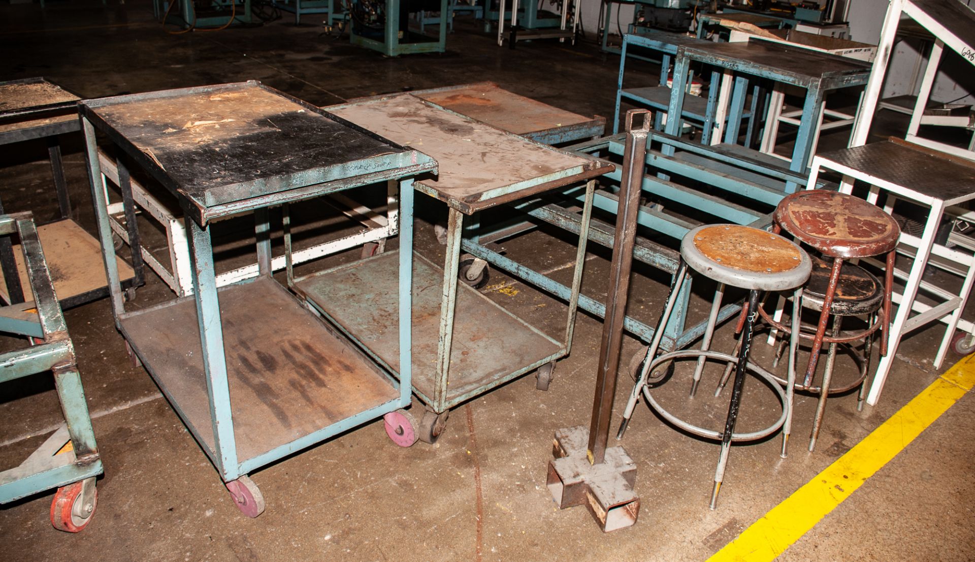 Steel Carts, Racks, Stands, Stools Etc. See Photos - Image 5 of 8