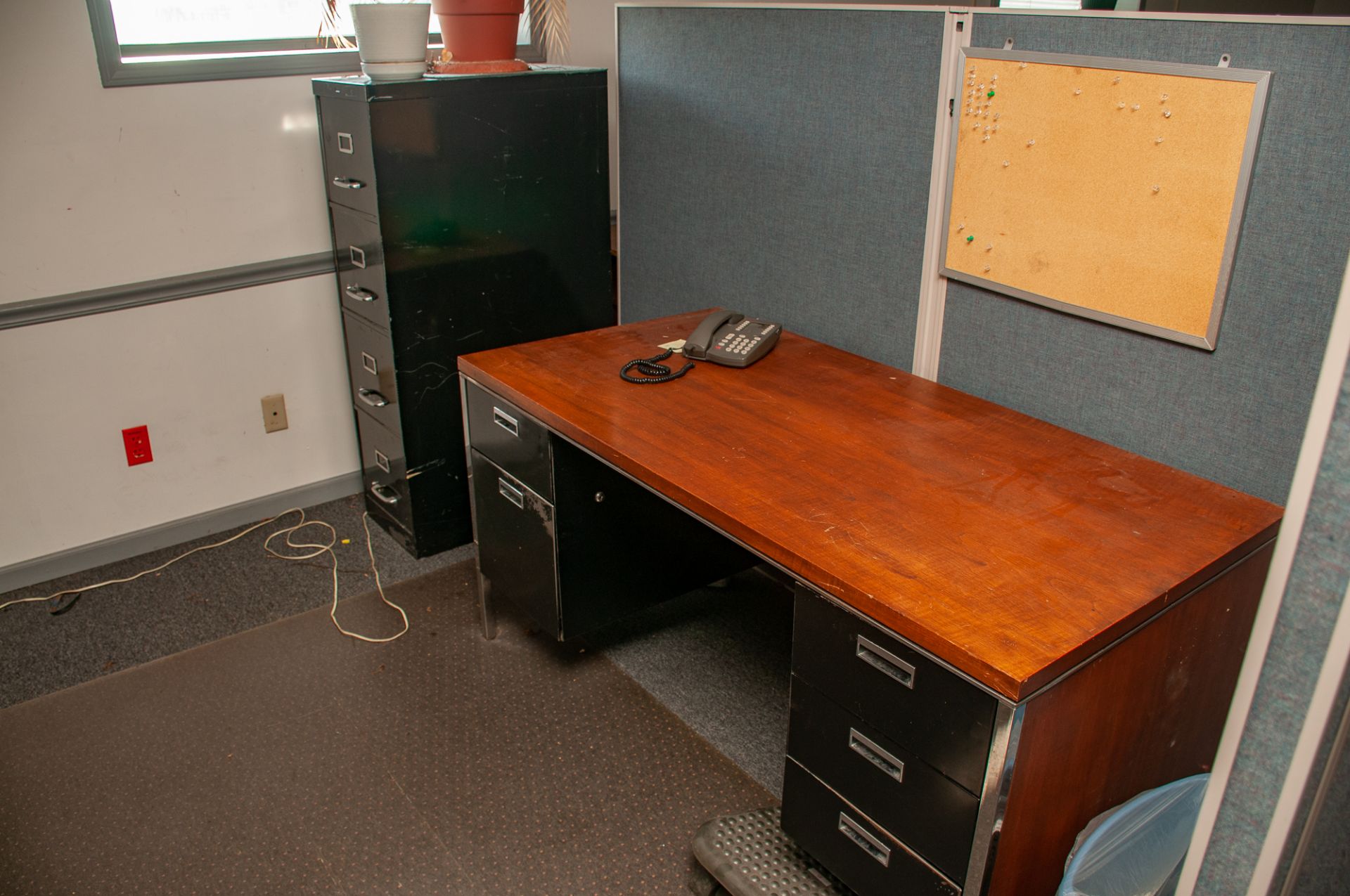 Office Furniture On Second Floor Front of Building, Microwave, Refridgerator, Desks Chairs, Filing C - Image 23 of 37