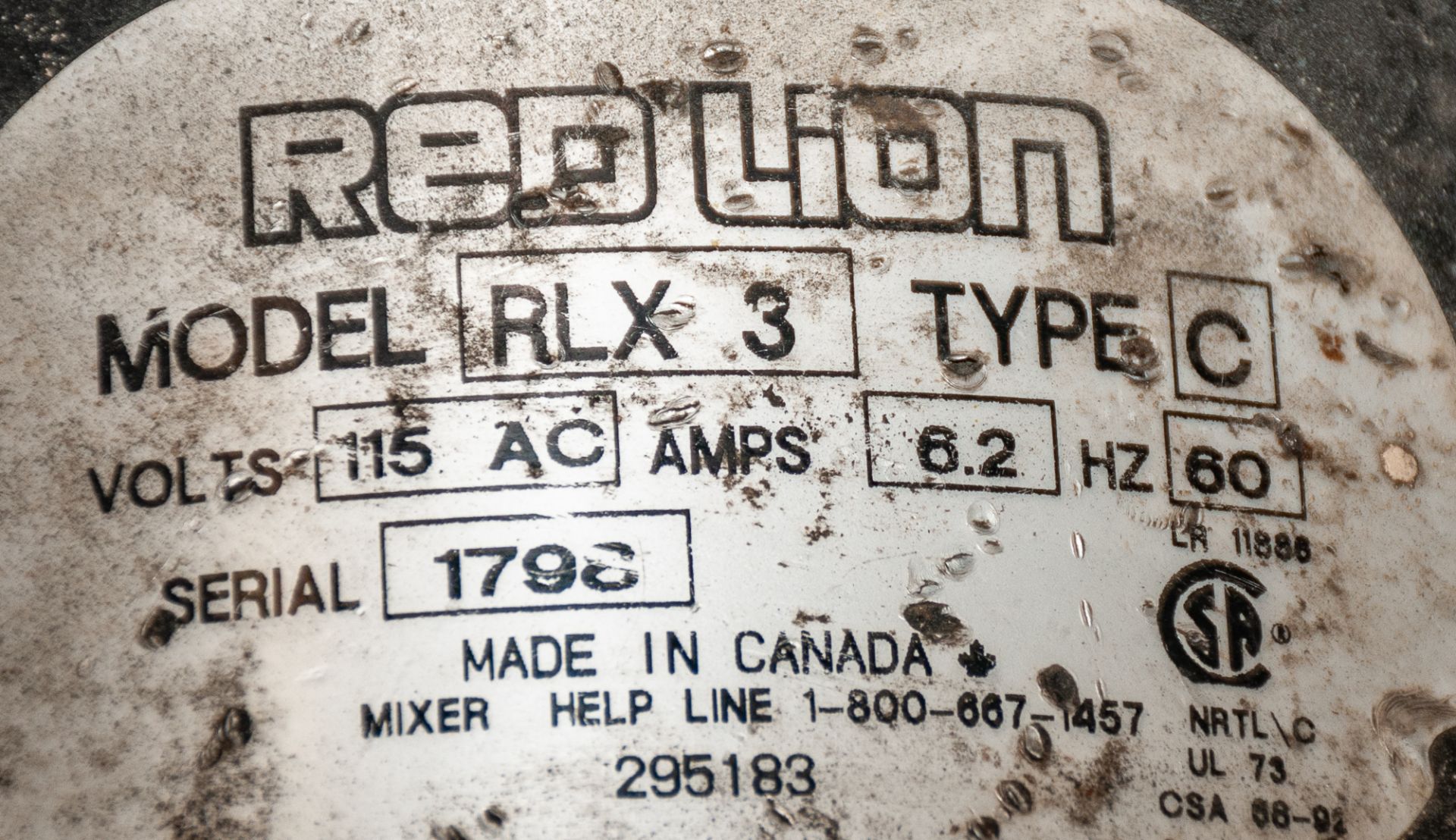 Electric Cement Mixer RedLion Mdl. RLX 3, s/n 1796, 115v - Image 3 of 3