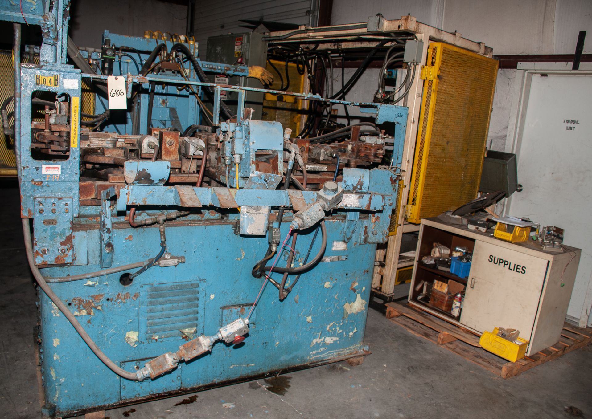 (5) Various Assembly Machines and Welders, & Small Supply Cabinet