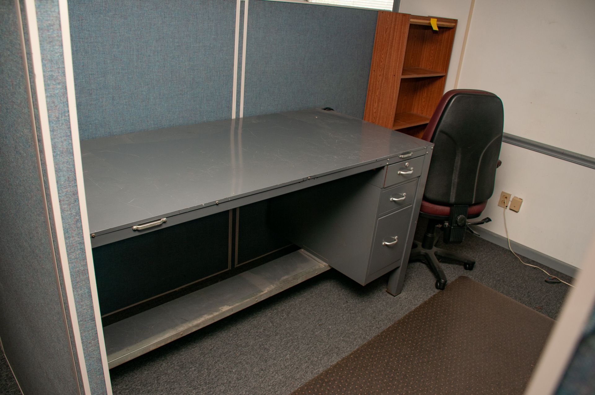 Office Furniture On Second Floor Front of Building, Microwave, Refridgerator, Desks Chairs, Filing C - Image 22 of 37
