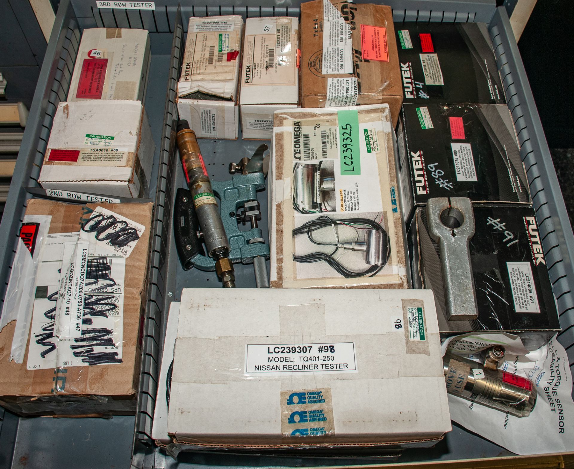 8-Drawer Cabinet w/ Contents, Load Cells, Clamps, Torque Sensors, Etc. See Photos. Does NOT Include - Image 4 of 9