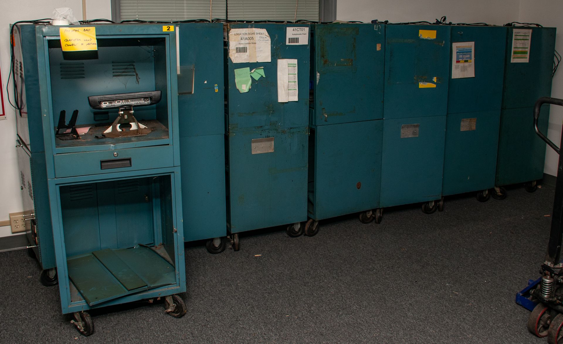 Office Furniture On Second Floor Front of Building, Microwave, Refridgerator, Desks Chairs, Filing C - Image 35 of 37