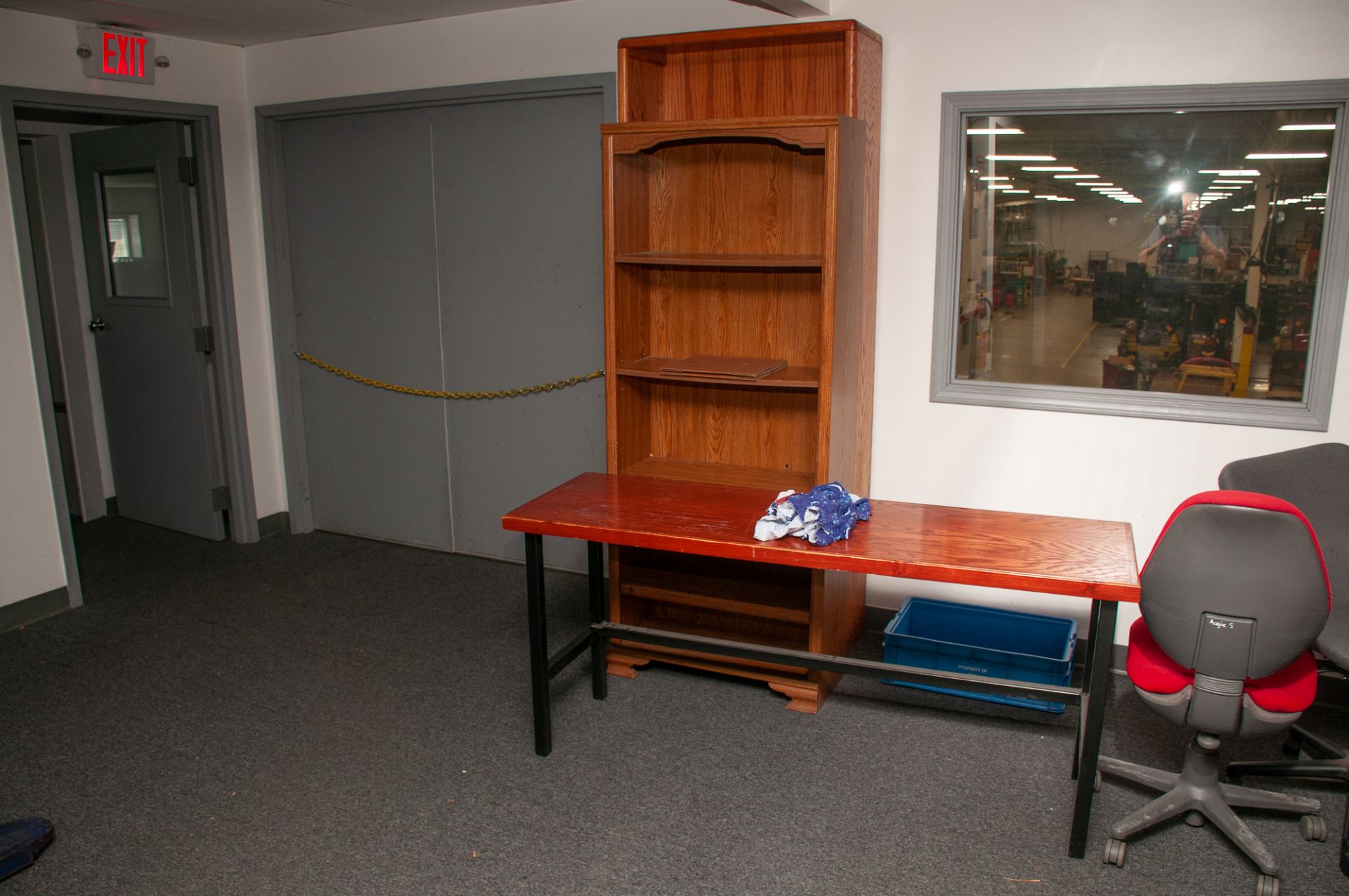 Office Furniture On Second Floor Front of Building, Microwave, Refridgerator, Desks Chairs, Filing C - Image 34 of 37