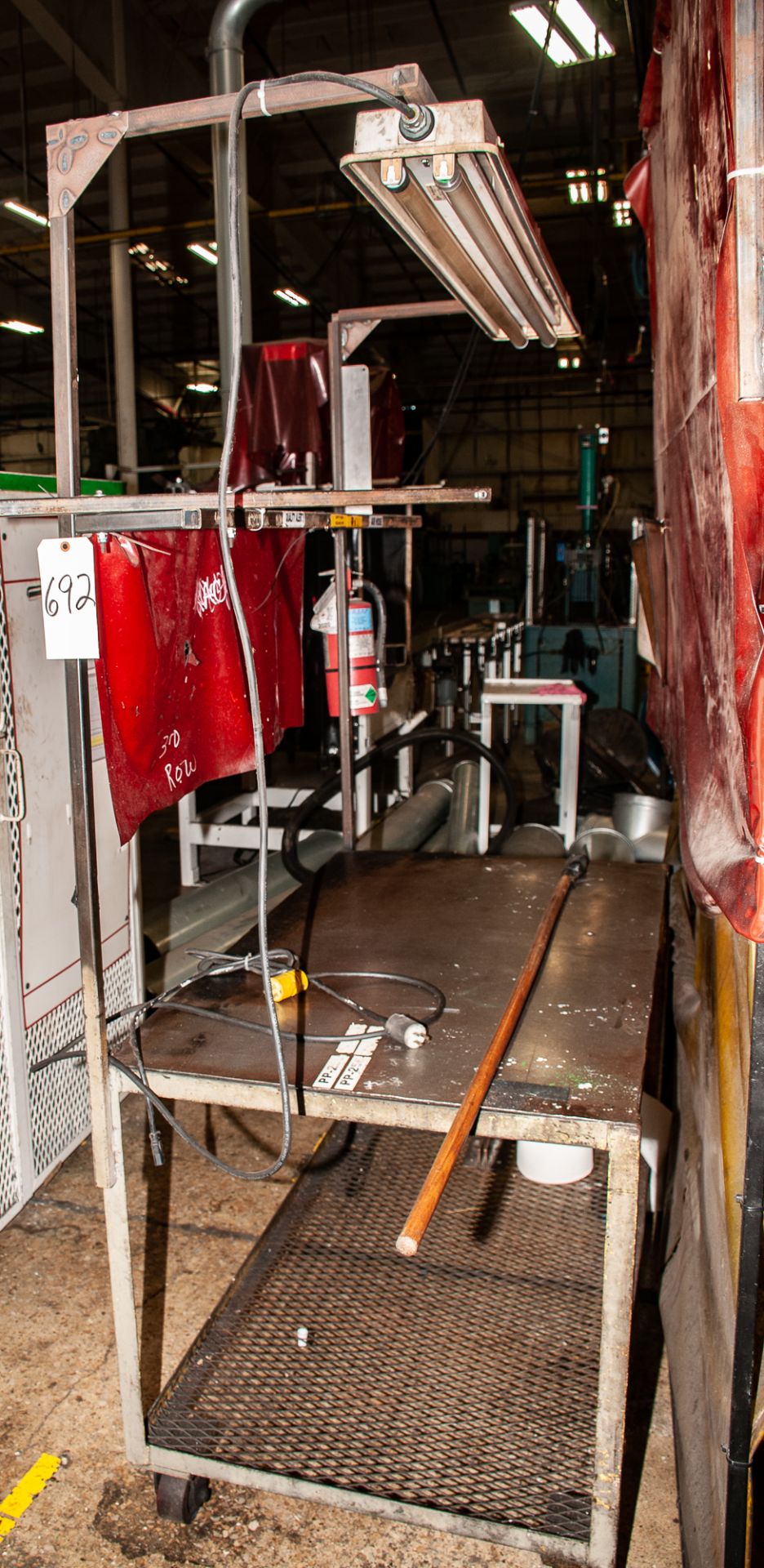 Various Workbenches, Whiteboard, Carts, Mini Safe - Light curtains, Fans, etc. See Photos - Image 11 of 16