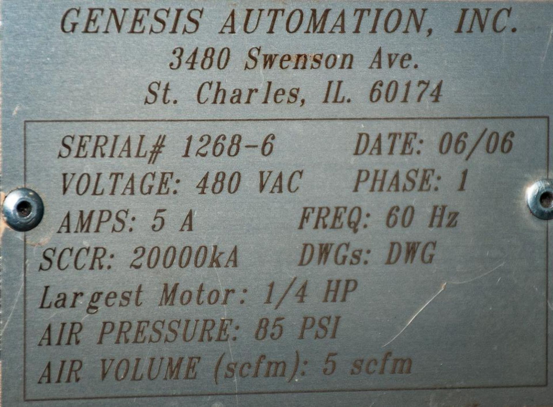 (2) Presses w/Kraft Paket/Tox Pressotechnik Air/Hydraulic Cylinders And Genesis Automation Panel Cyl - Image 8 of 10