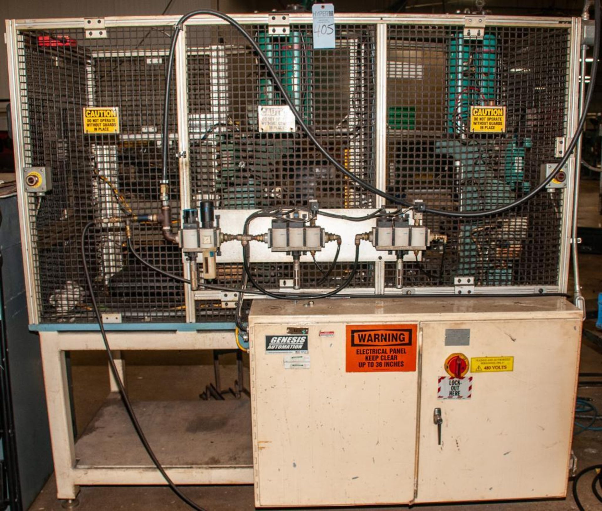 (2) Presses w/Kraft Paket/Tox Pressotechnik Air/Hydraulic Cylinders And Genesis Automation Panel Cyl - Image 6 of 10