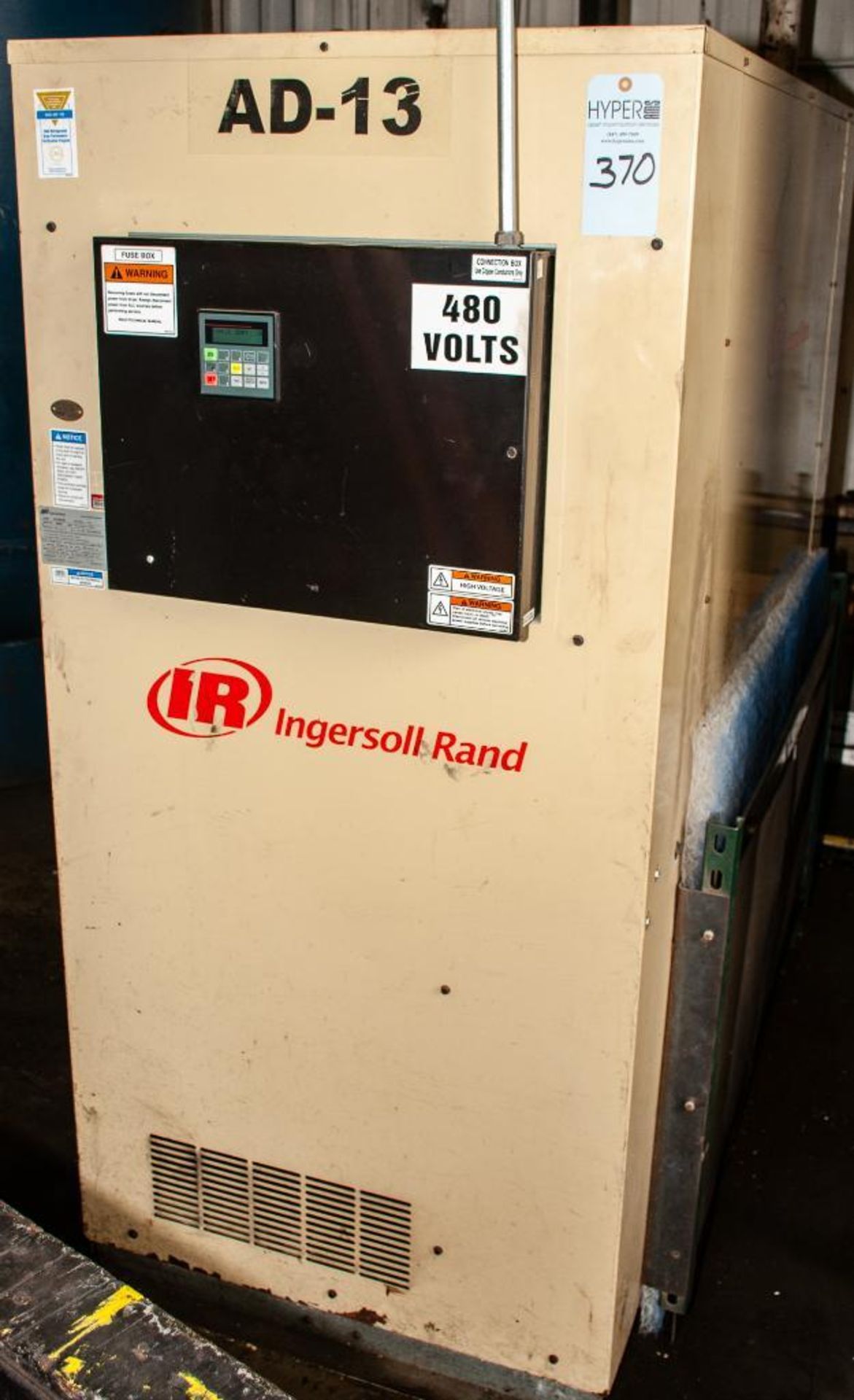 Ingersoll Rand Air Dryer Mdl. NVC1000A40N, s/n 498862, 480v, 87887 Hrs.