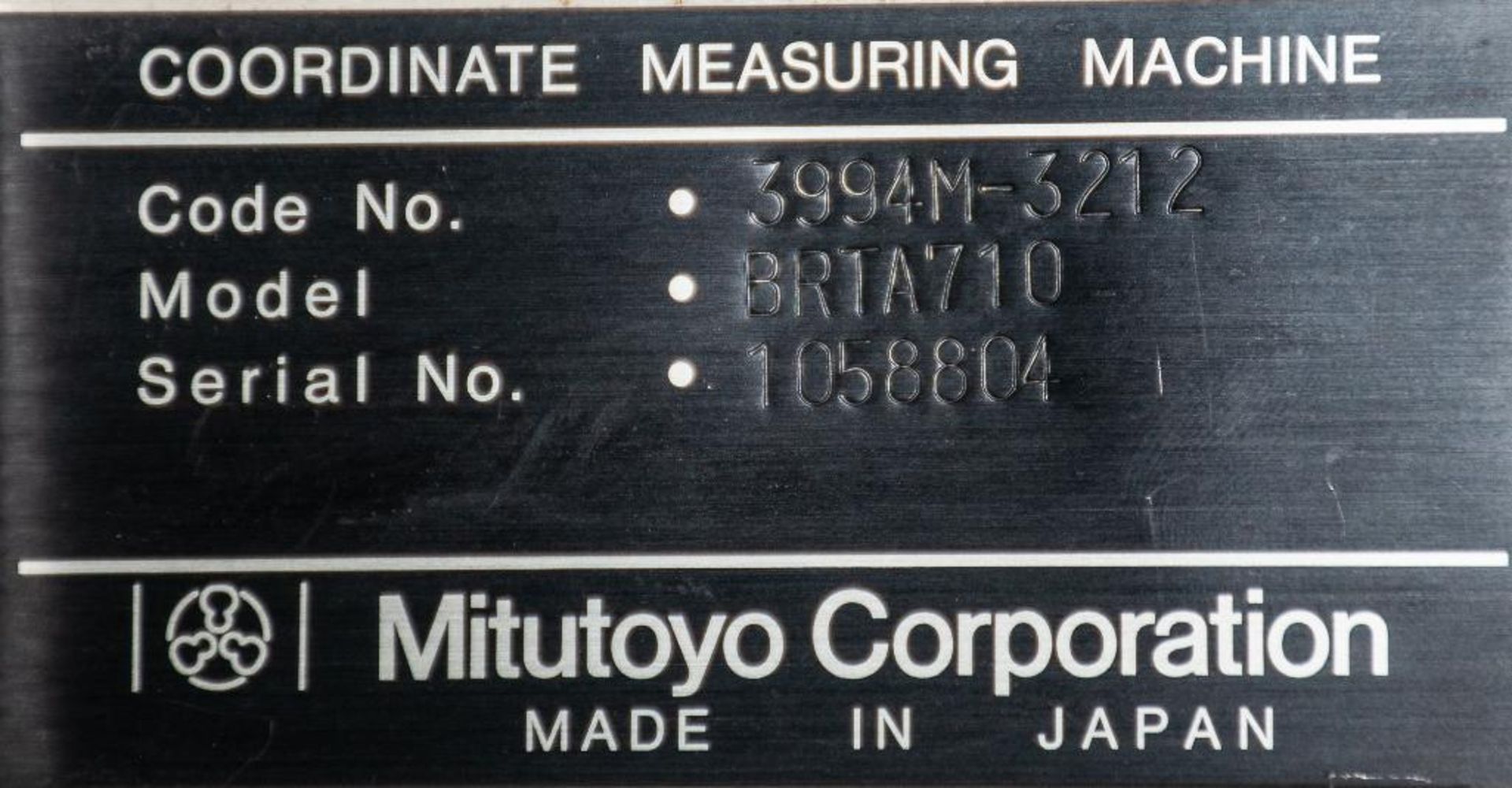 Mitutoyo Brite 710, Coordinate Measuring Machine, Mdl BRTA710, s/n 1058804 - Image 6 of 9