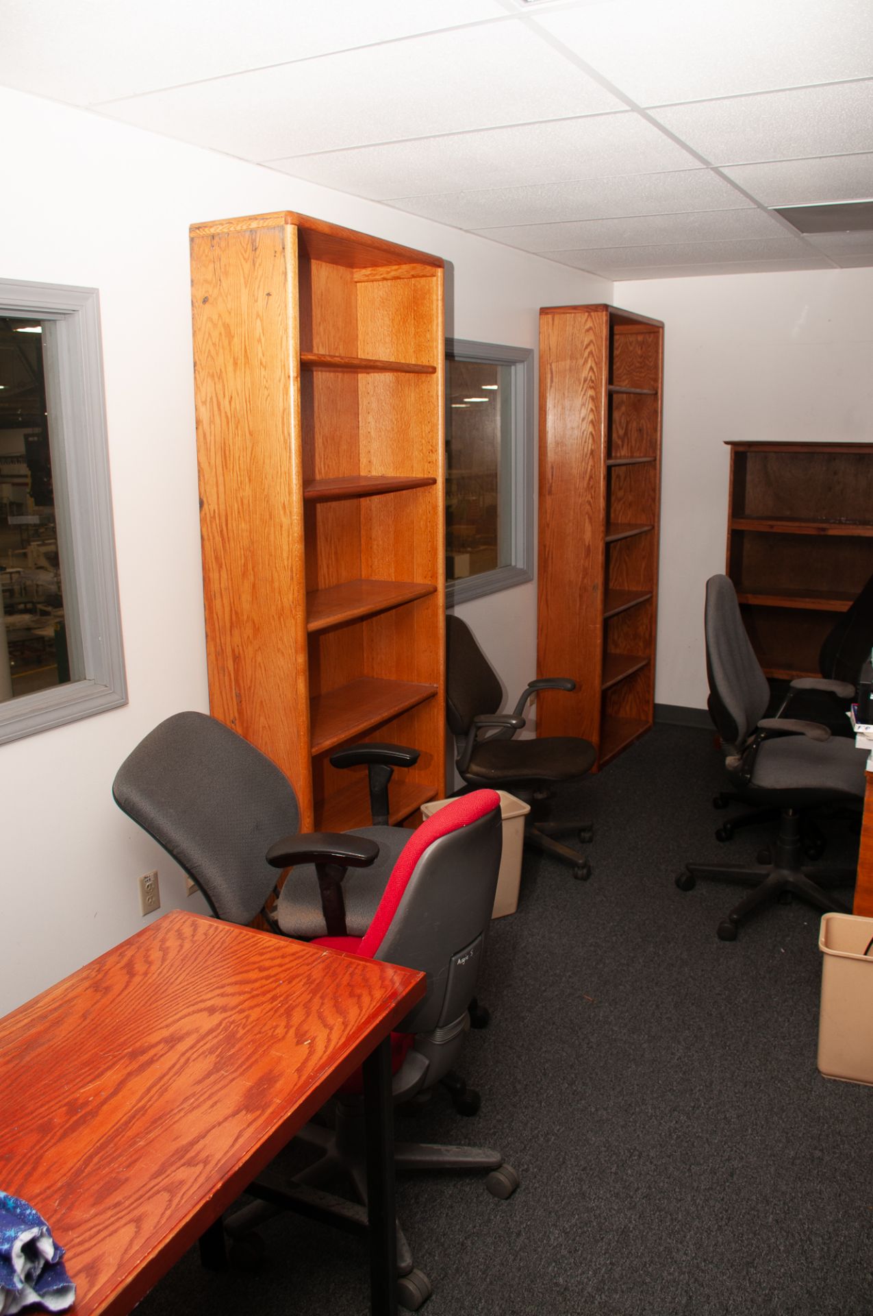 Office Furniture On Second Floor Front of Building, Microwave, Refridgerator, Desks Chairs, Filing C - Image 33 of 37