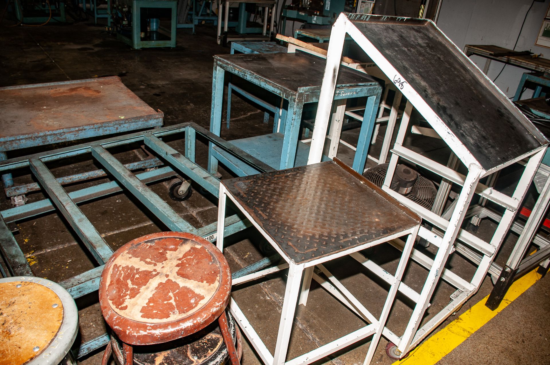 Steel Carts, Racks, Stands, Stools Etc. See Photos - Image 6 of 8