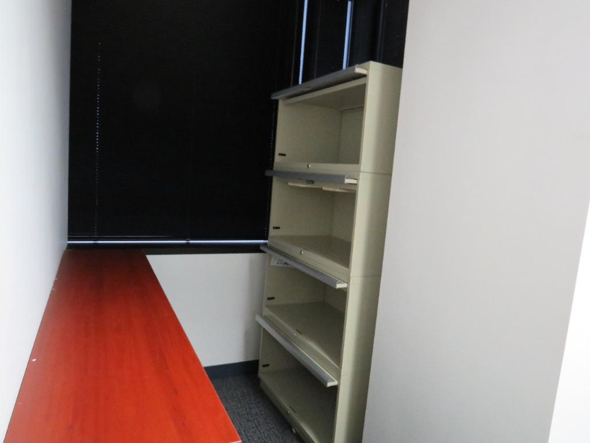 Lot co/o: (3)Arm Chairs, (1) 70x16 Shelf, (1) 36 Lateral File, (No IT & Phones) - Image 2 of 6