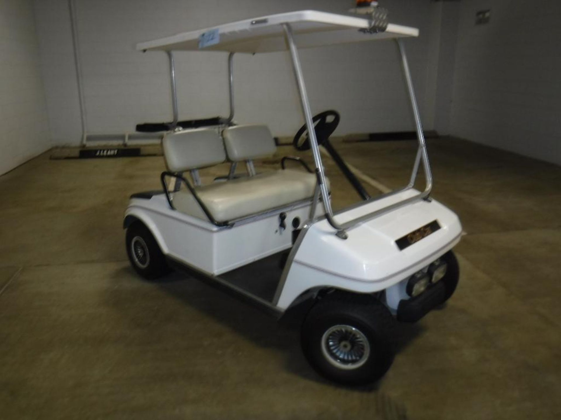 Club Car Electric 2-Seat Golf Cart S/N A9843-708779, (6) Batteries, Canopy, Electric Battery Charger - Image 3 of 6