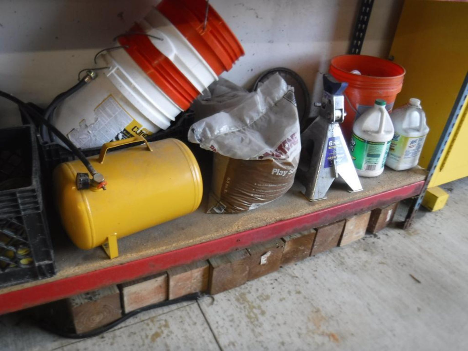 Lot c/o: Remaining Contents of North Garage (Not including (4) sections palet style shelving, Batter - Image 5 of 14
