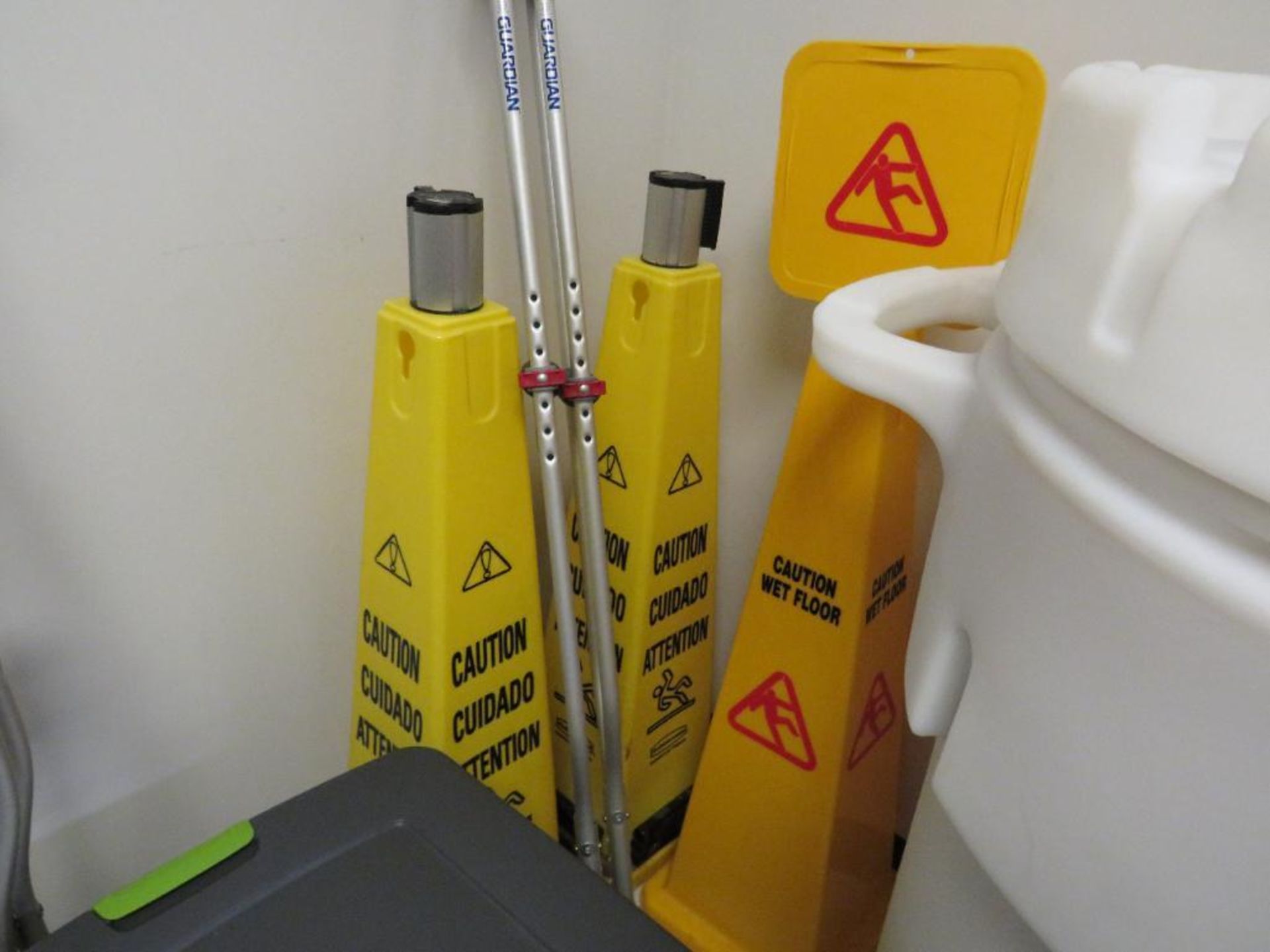 Lot c/o:Contents of Custodial Room- Mop,Buckets & Supplies, Trolley with Contents, Spill Kit, Vacuum - Image 3 of 4