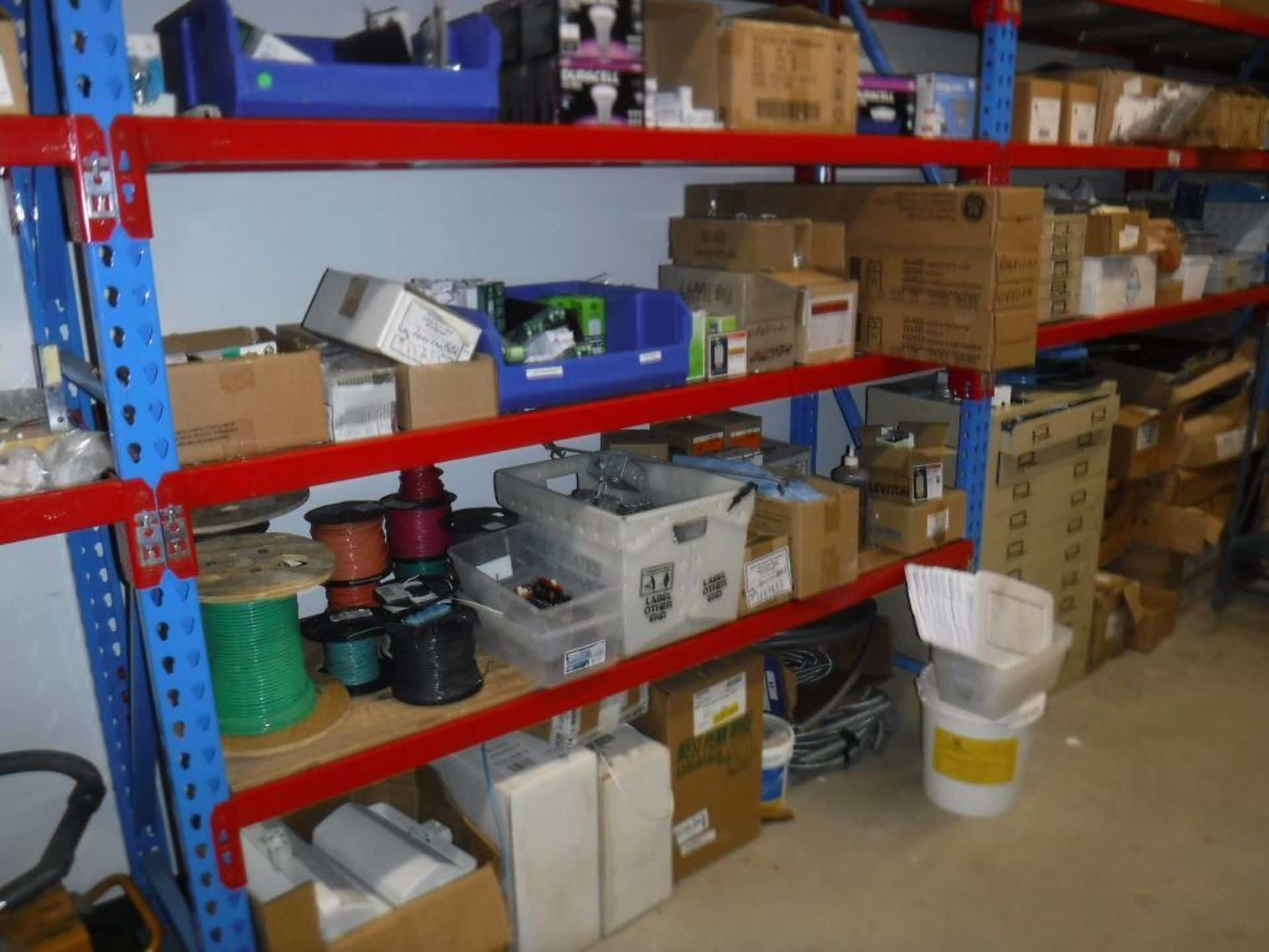 Lot c/o: Building Storage Room (NO AIR FILTERS OR REGISTERS) Contents to Include-Like New Lincon Wel - Image 5 of 13