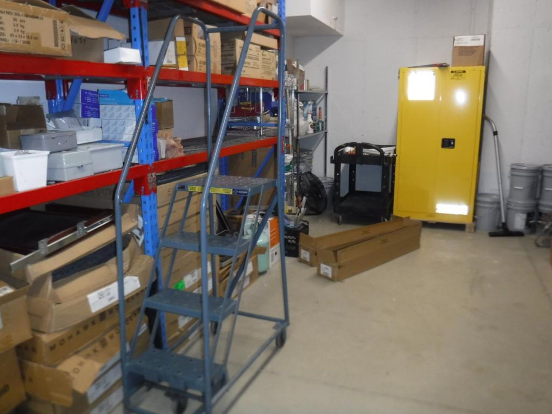 Lot c/o: Building Storage Room (NO AIR FILTERS OR REGISTERS) Contents to Include-Like New Lincon Wel - Image 7 of 13