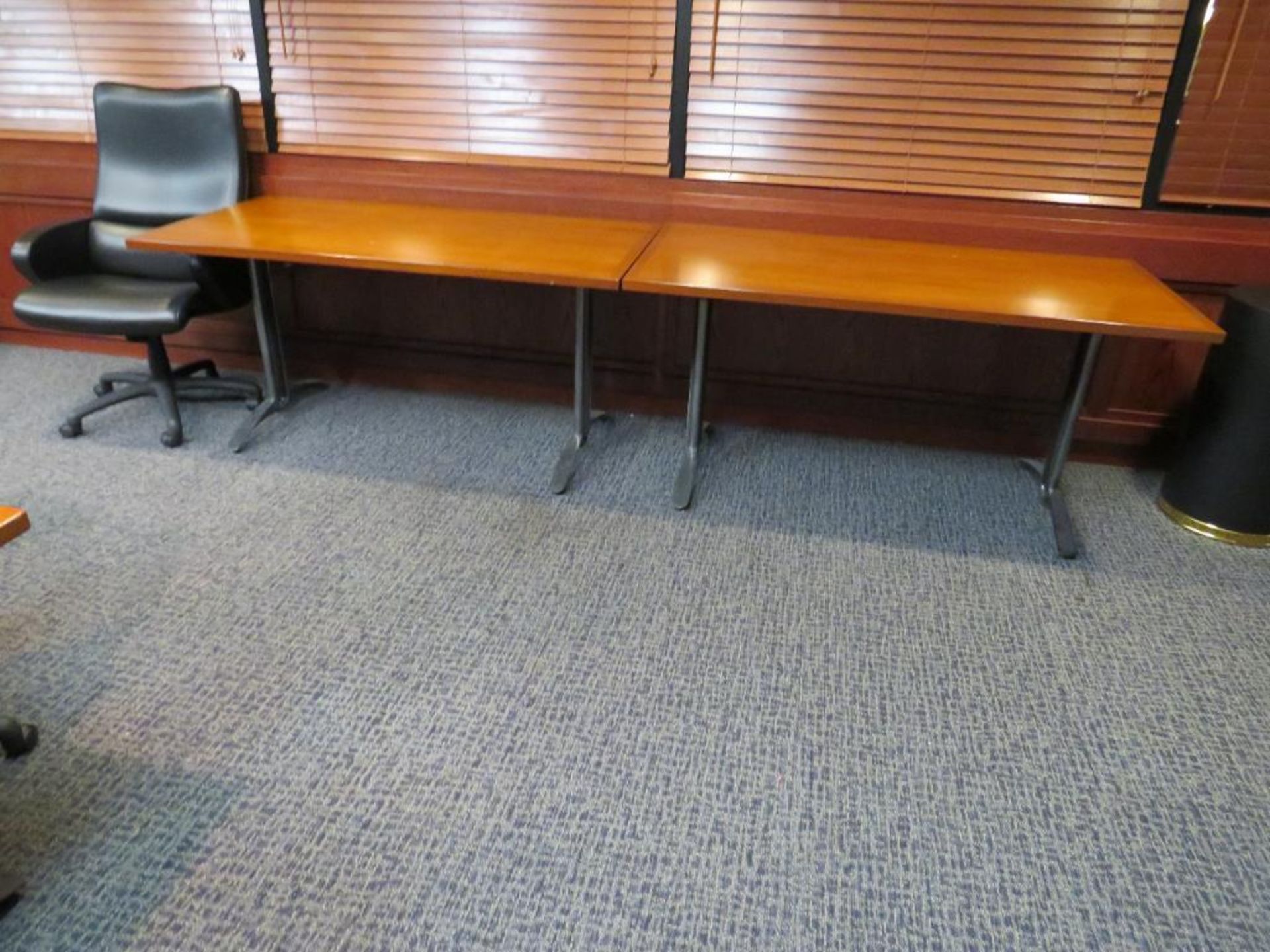 Lot c/o: 6-PC Wood Conference Table (1 Section 120x64 / 4 Sections 60x30 / 1 Section 60x30, (3) 60x3 - Image 4 of 4