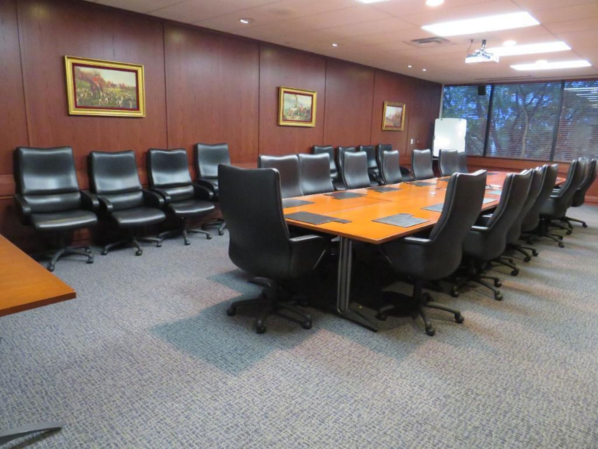 Lot c/o: 6-PC Wood Conference Table (1 Section 120x64 / 4 Sections 60x30 / 1 Section 60x30, (3) 60x3 - Image 2 of 4