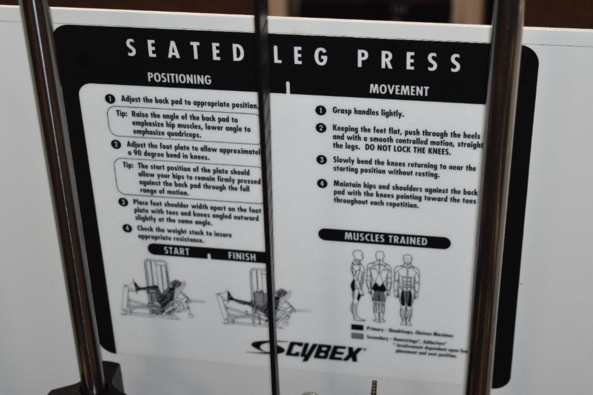 Cybex Seated Leg Press Station S/N: 460591S274238, Model 46059101NNN - Image 3 of 4