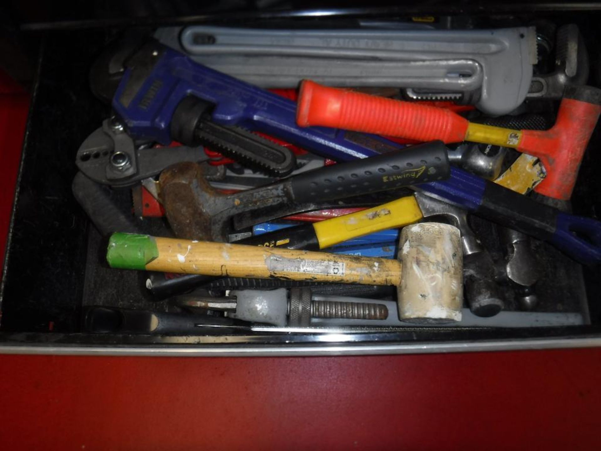 Lot c/o: Craftsman Toolbox-Fluke Tester, Misc. Testing Equip., Files, Screwdrivers, Snips, Drill Bit - Image 2 of 9