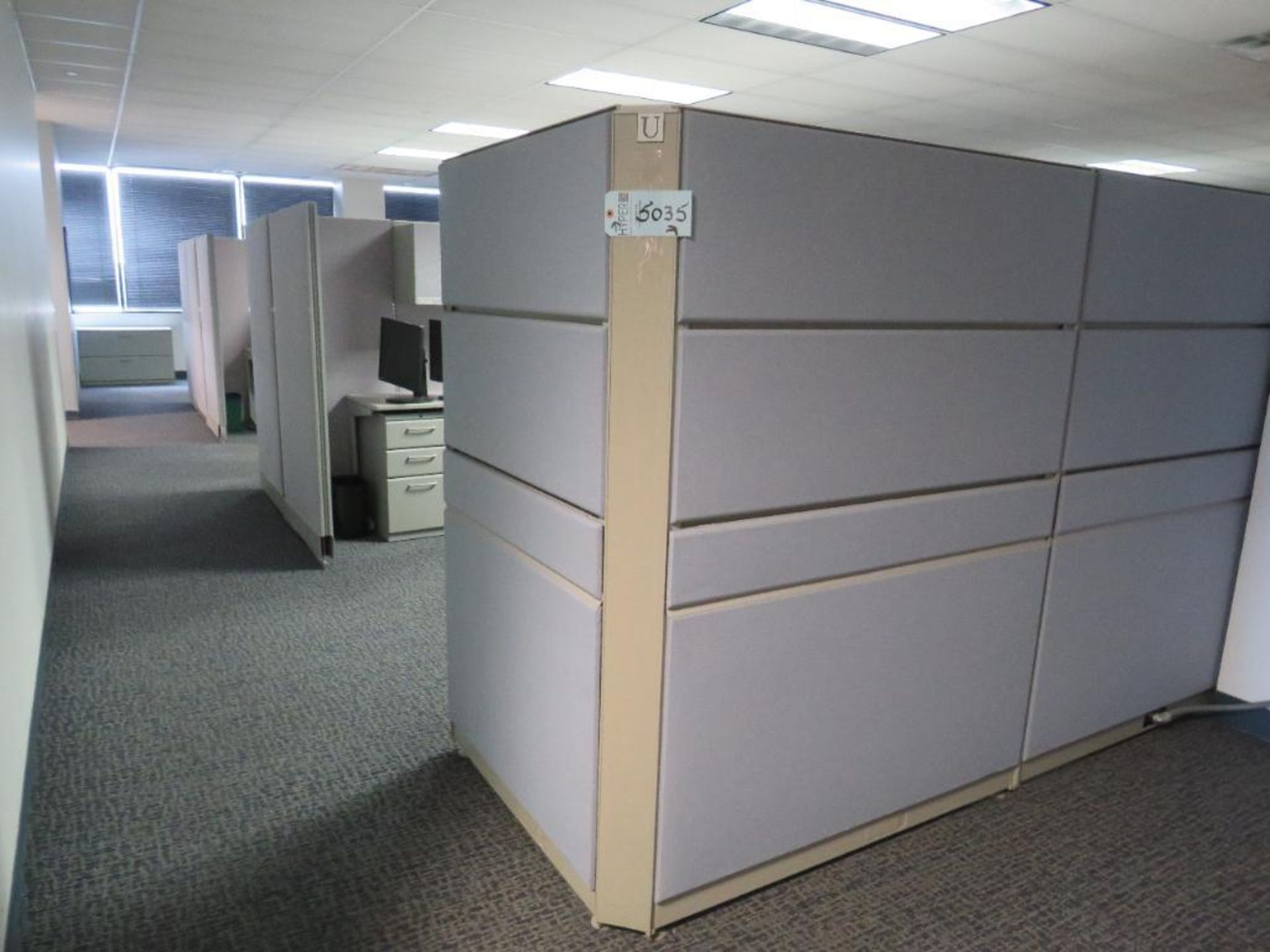 Lot c/o: Large Quantity of Cubicle Partitions Appx. 12,000-Sq. Ft. of 67" & 54" Tall - Image 3 of 6