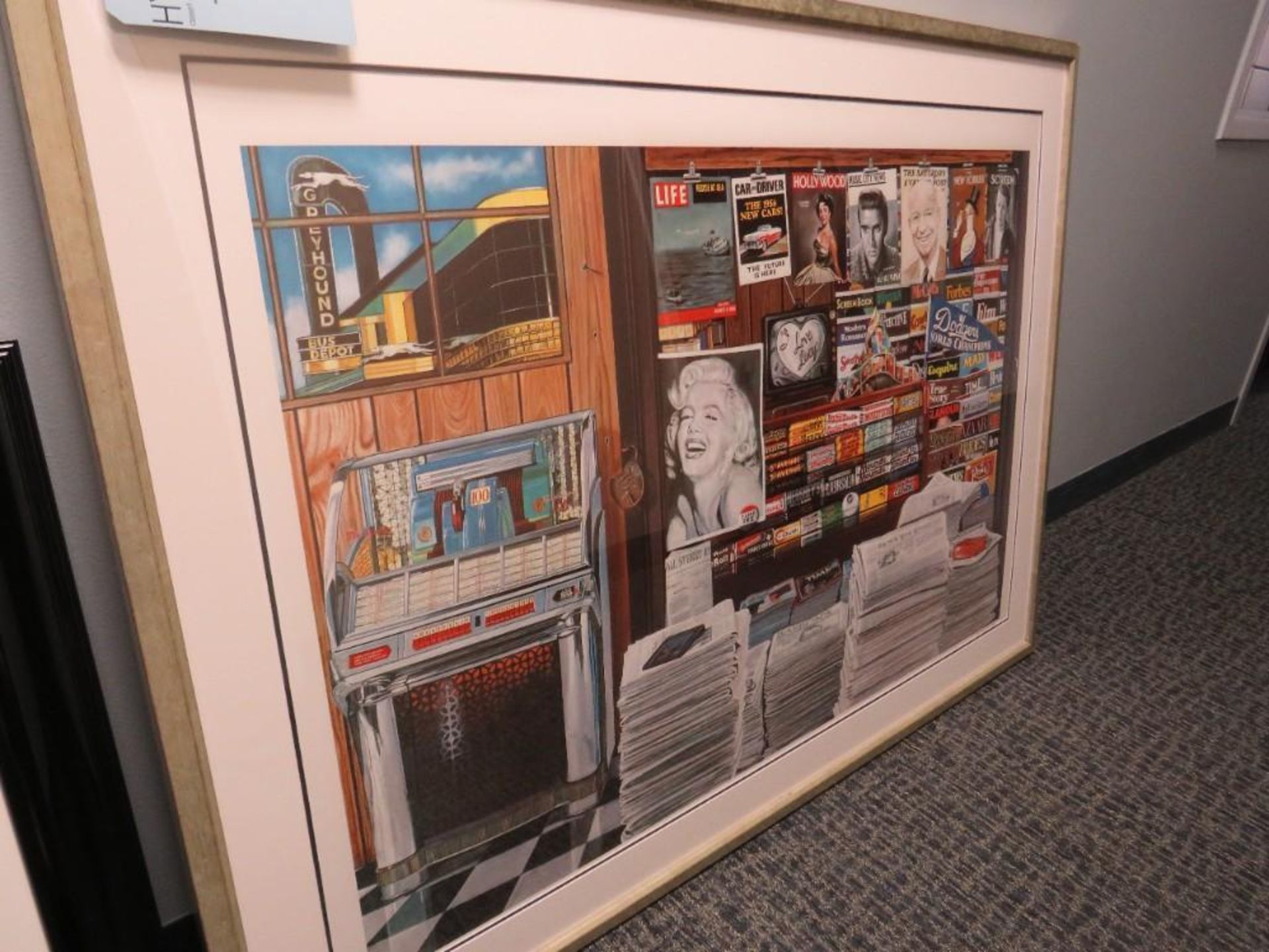 Lot c/o: Robert McKimson Jr. Speed Demon Framed Picture 47"x30", Maryln Monroe Print 54"x40" - Image 3 of 10