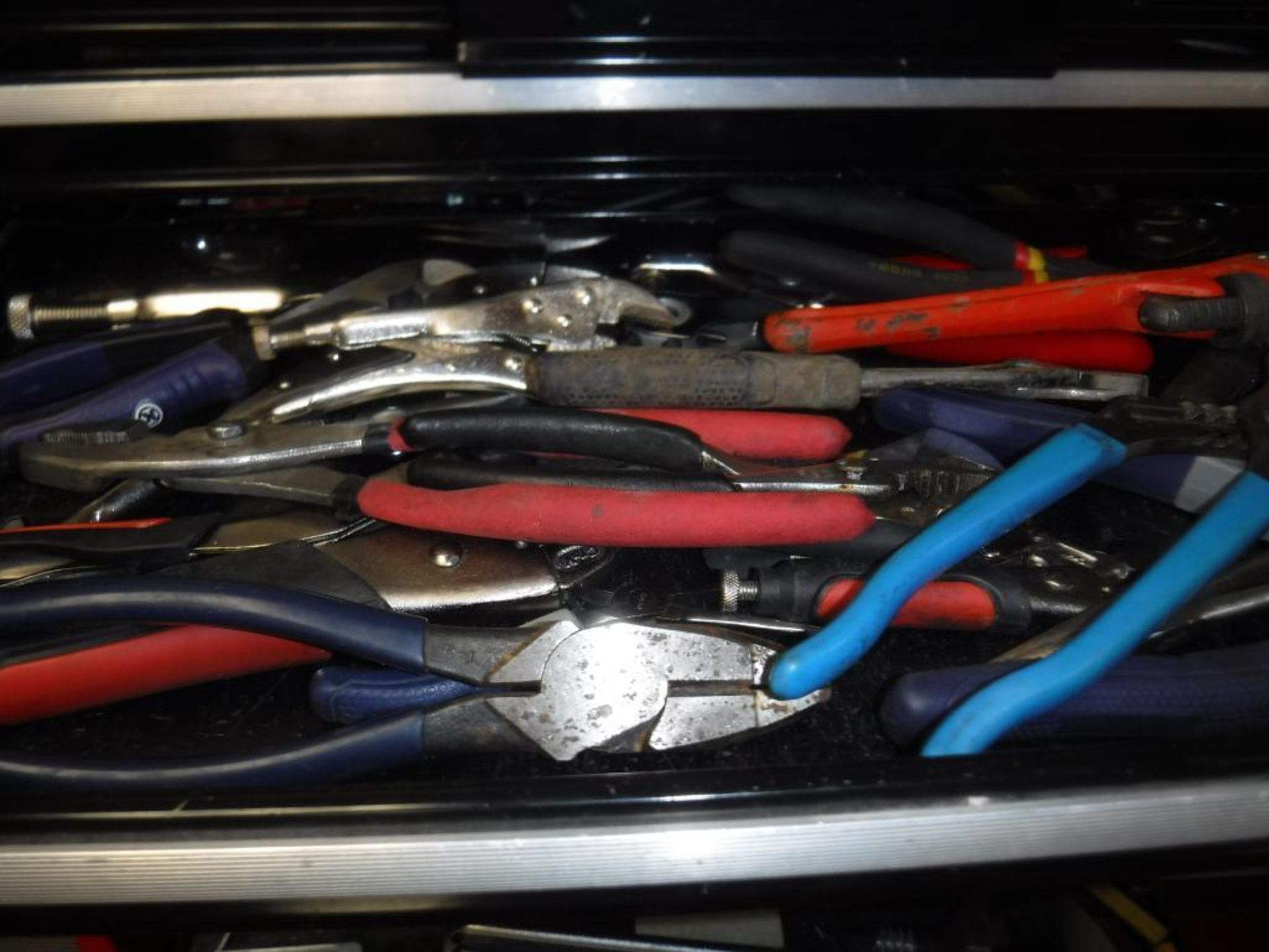 Lot c/o: Craftsman Toolbox-Fluke Tester, Misc. Testing Equip., Files, Screwdrivers, Snips, Drill Bit - Image 9 of 9