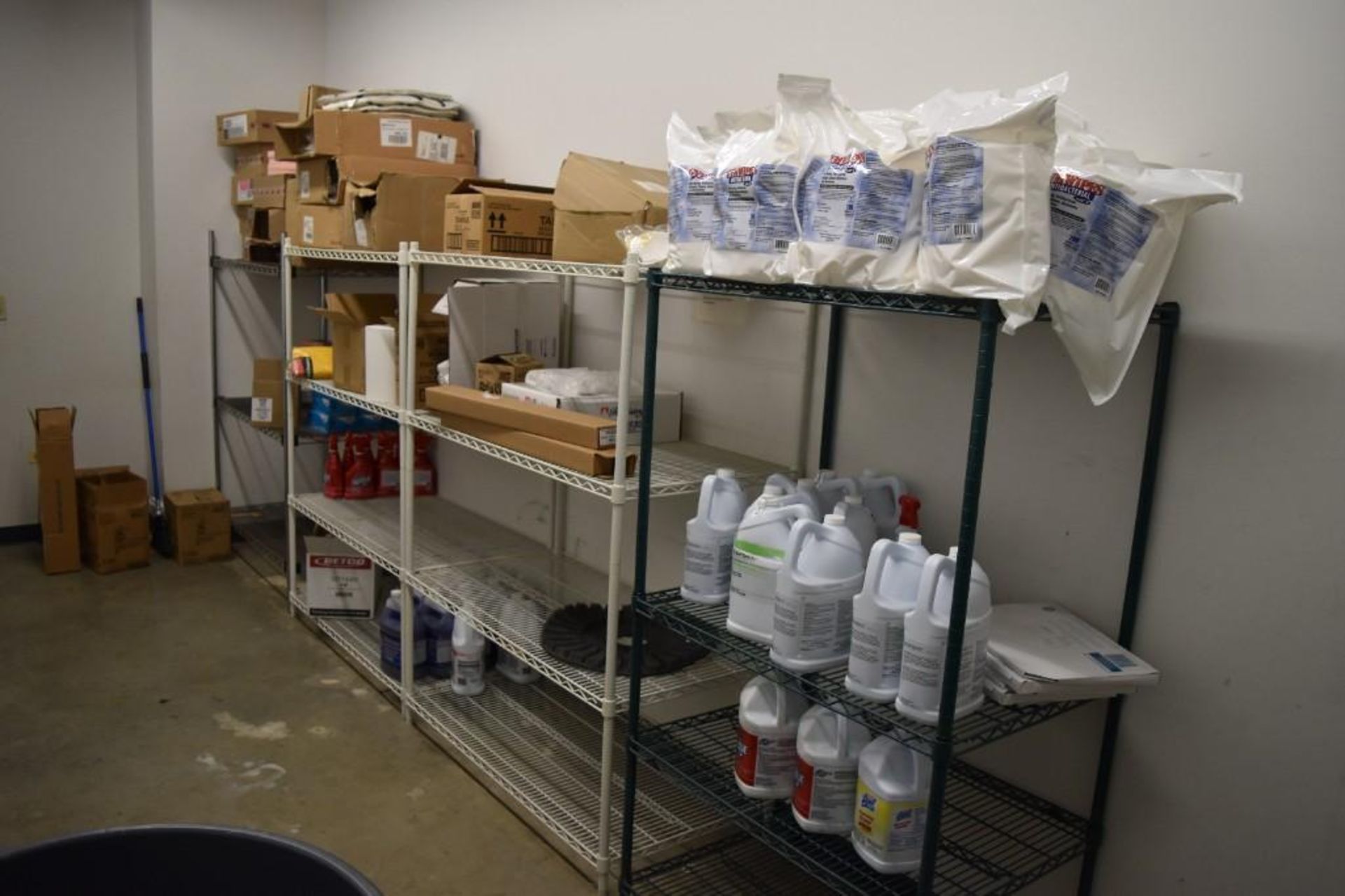 Lot c/o: Contents Custodial Room- Shelves w/Contents, Trash Cans, Vacuum, See Pictures - Image 4 of 5