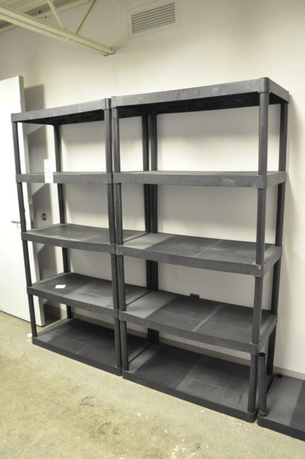 Lot-Plastic Shelving in (1) Room, (Upstairs Over Locker Room) - Image 2 of 3