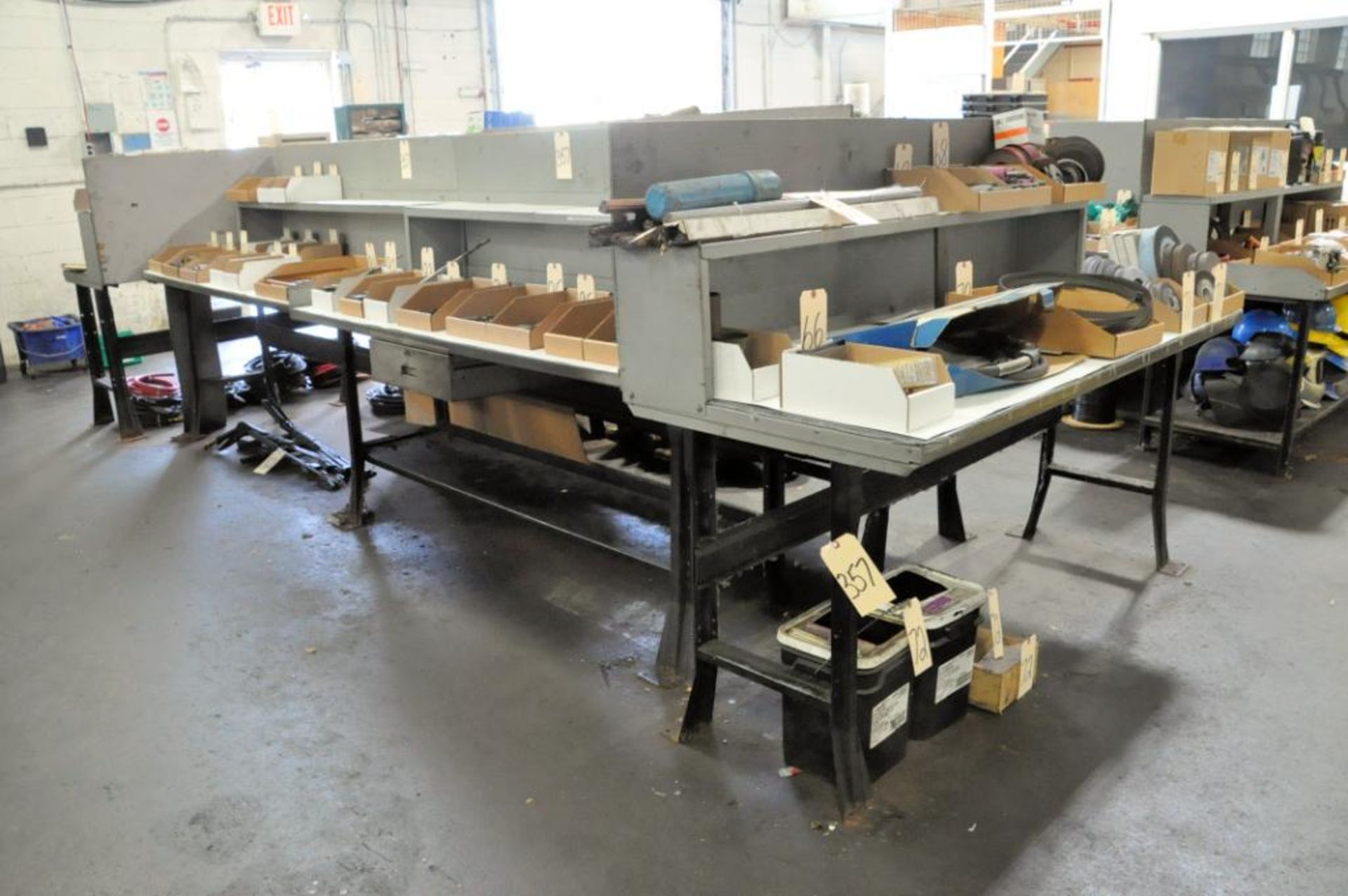 Lot-(6) Standard Work Benches, (Contents Not Included), (Not to Be Removed Until Empty)