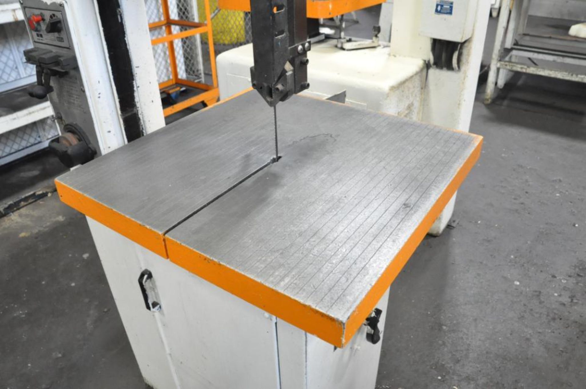 Jet Model VBS-1408, 14" Vertical Contour Metal Cutting Band Saw, S/n 5111484, 19 3/4" x 19 3/4" Work - Image 4 of 7