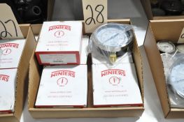 Lot-(5) Winters 100-PSI Gauges in (1) Box