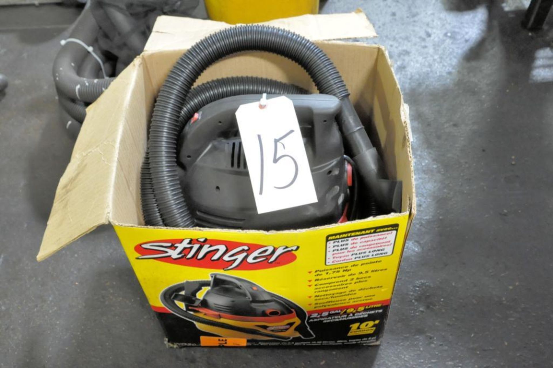 Stinger 1 3/4-HP Portable Shop Vac with Attachments