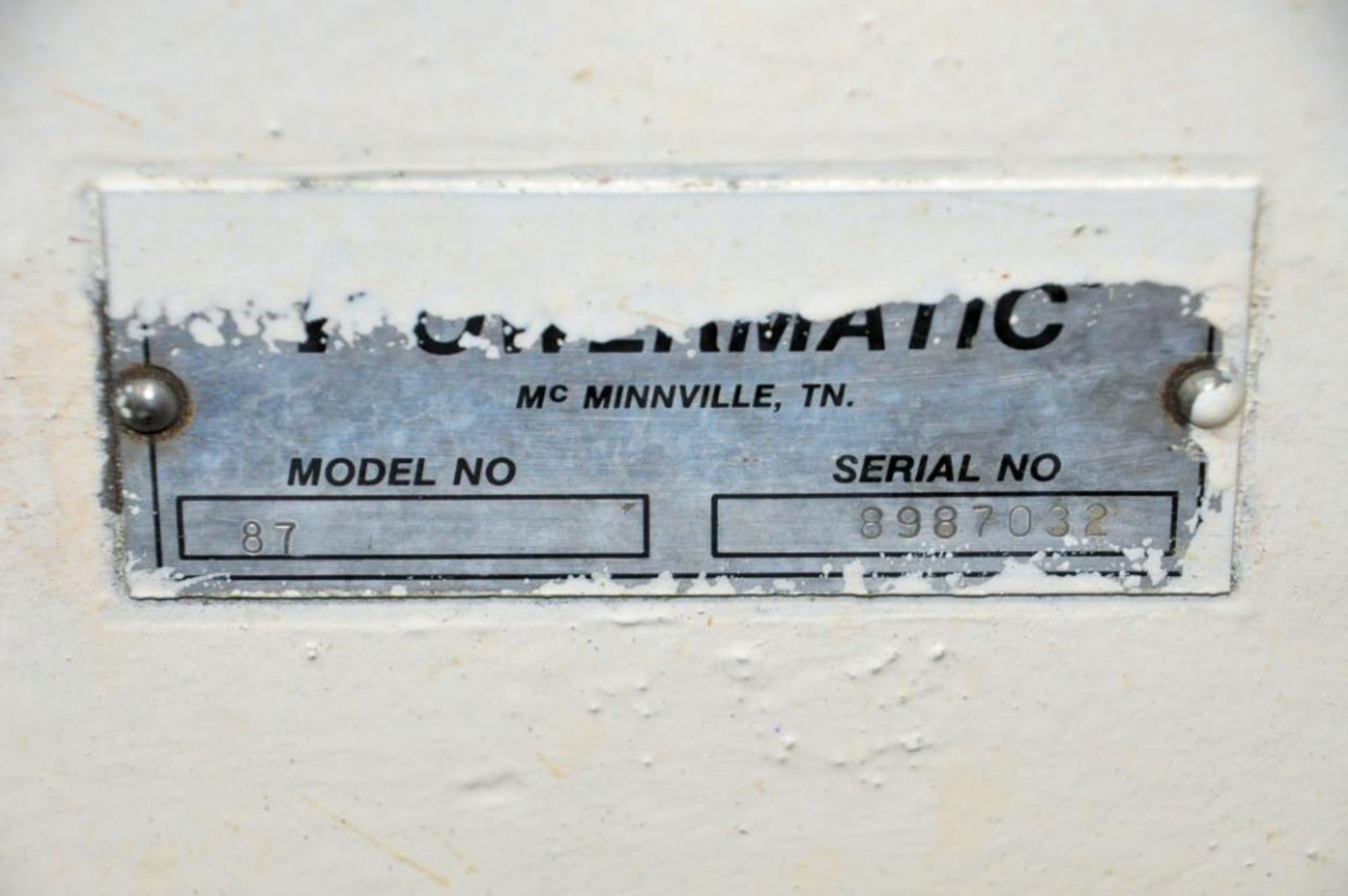 Powermatic Model 87, 20" Vertical Contour Metal Cutting Band Saw, S/n 8987032, 24" x 24" Work Surfac - Image 5 of 5