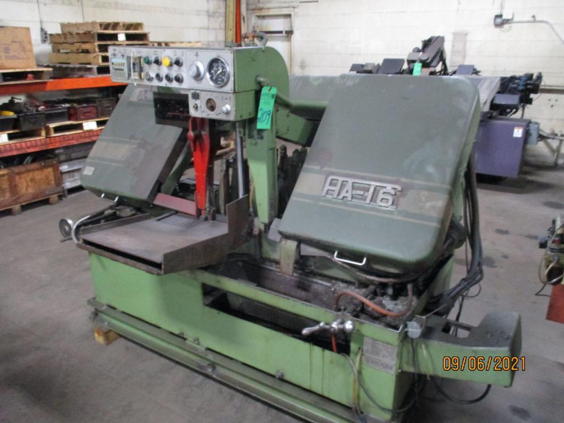 Kasor Johnson Model HA-16 Automatic Horizontal Bandsaw S/N: 402512 For Parts Or Scrap