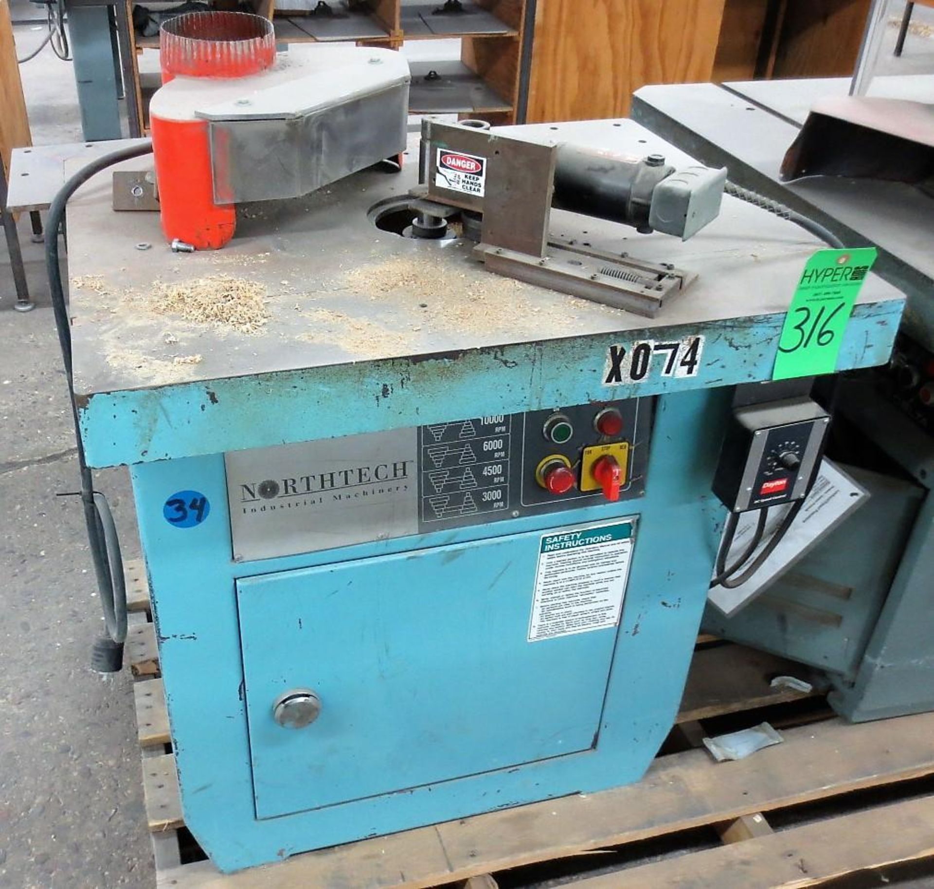 Northtech Model NT-525-73 Single Spindle Shaper S/N: 990481, 3 PH, 230V ( WS X074 )