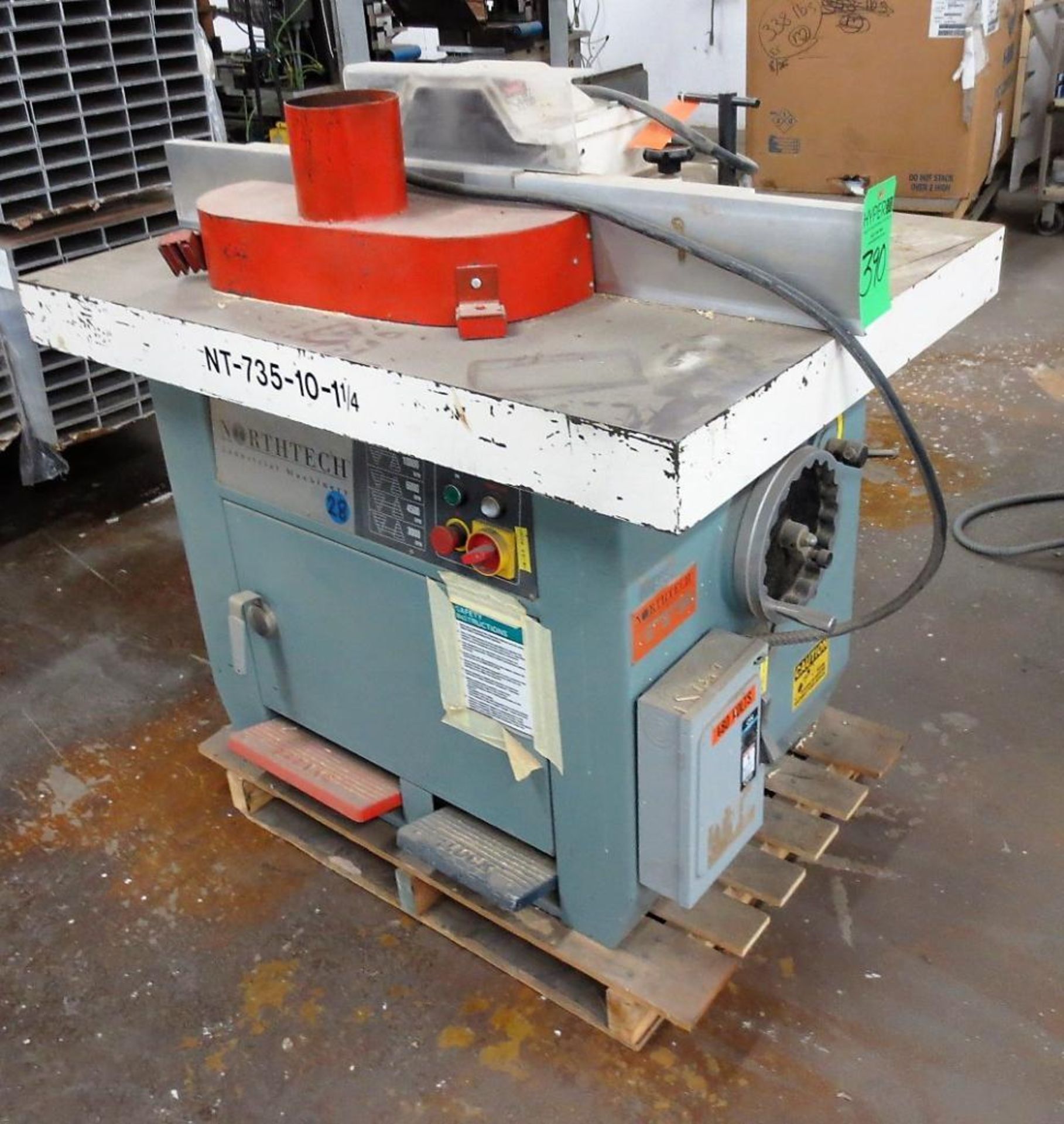 Northtech Model NT-735-10-1 1/4 Single Spindle Shaper S/N: 020272, 10 HP, 3 PH, 460V (WS 28 )