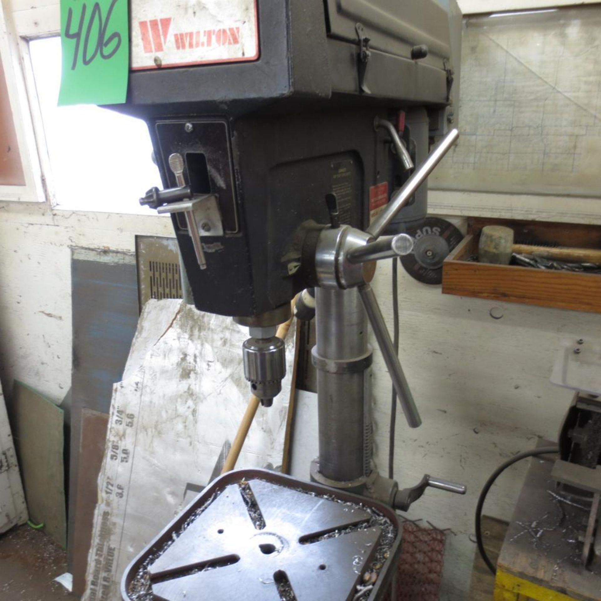 Wilton 16" Model 2800 Floor-Type Vertical Drill Press, 6 Speed, 12" X 12" Table, ( WS 3676 ) - Image 2 of 3