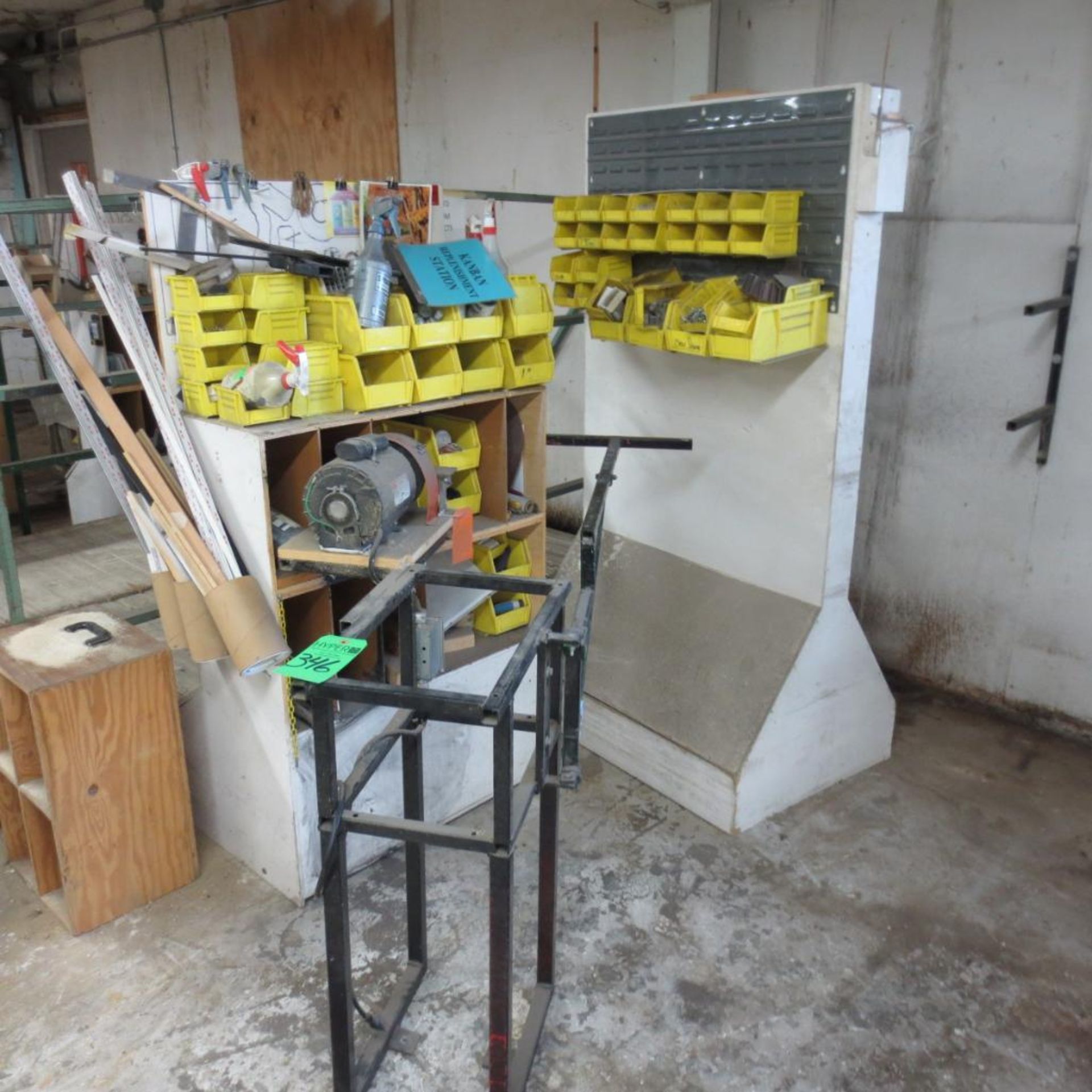 Lot c/o: (2) White Stands and Grinder