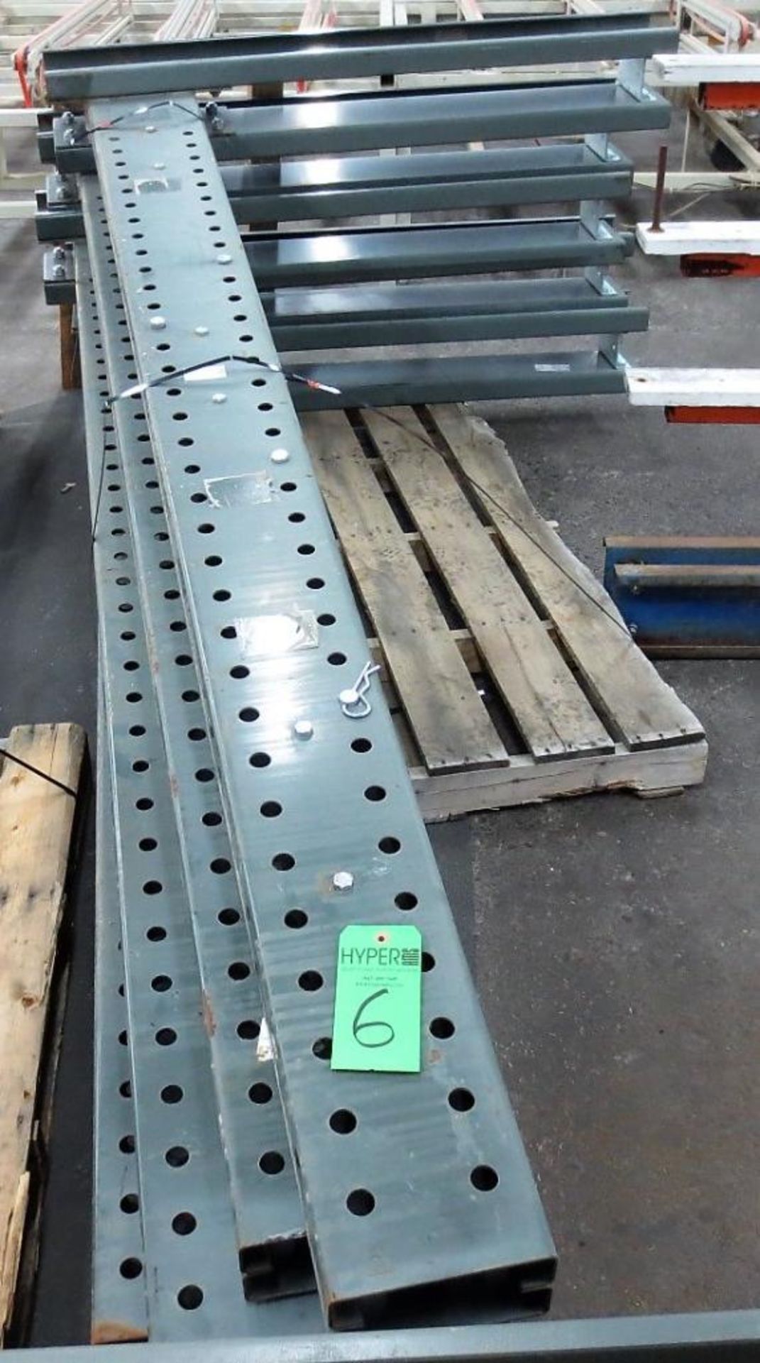 Cantilever Racking (5) 10' Tall Legs, (24) 4' Arms - Image 2 of 2